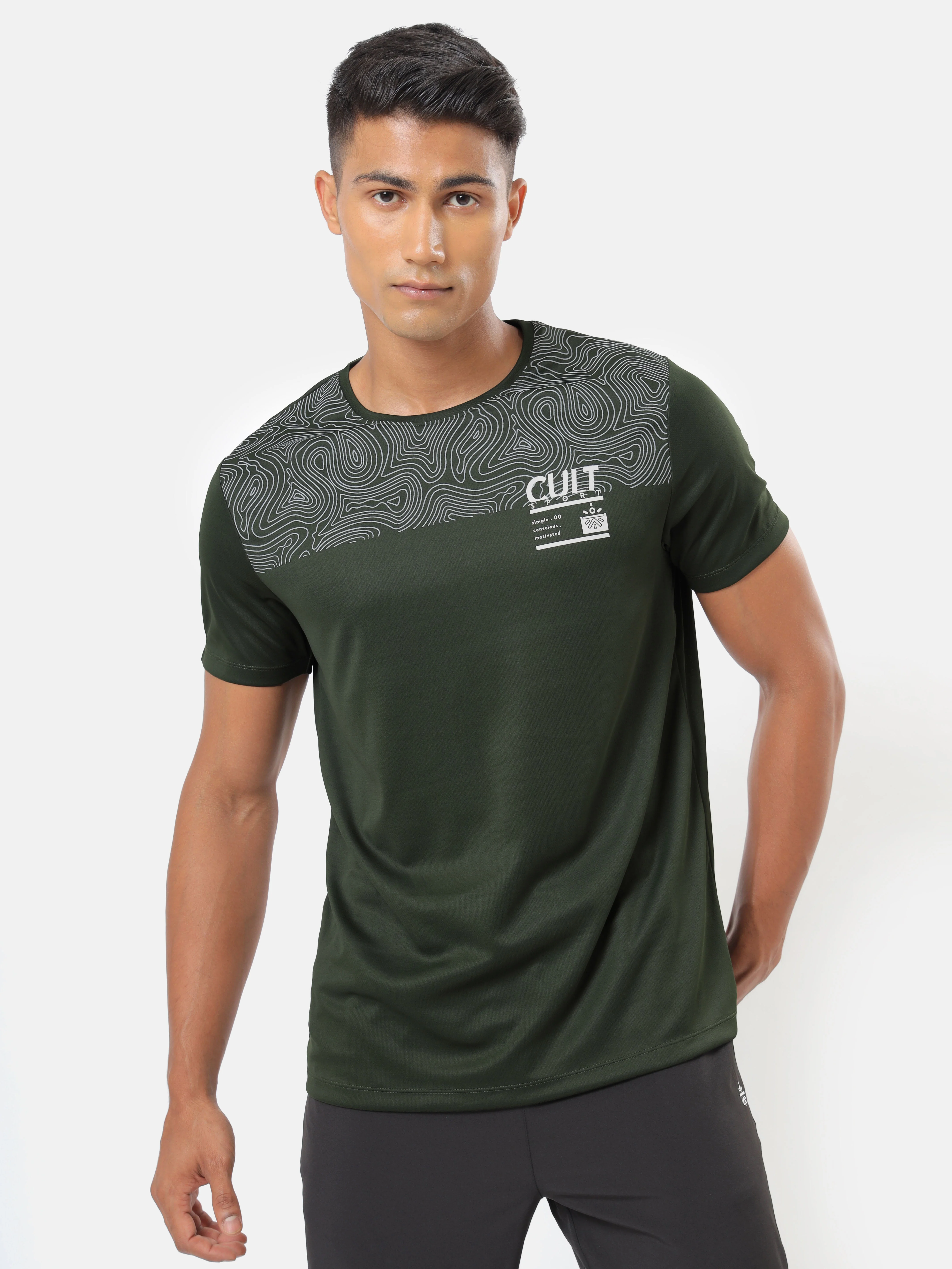 Active T-shirt with Placement Graphic Pack of 2 - Image 2