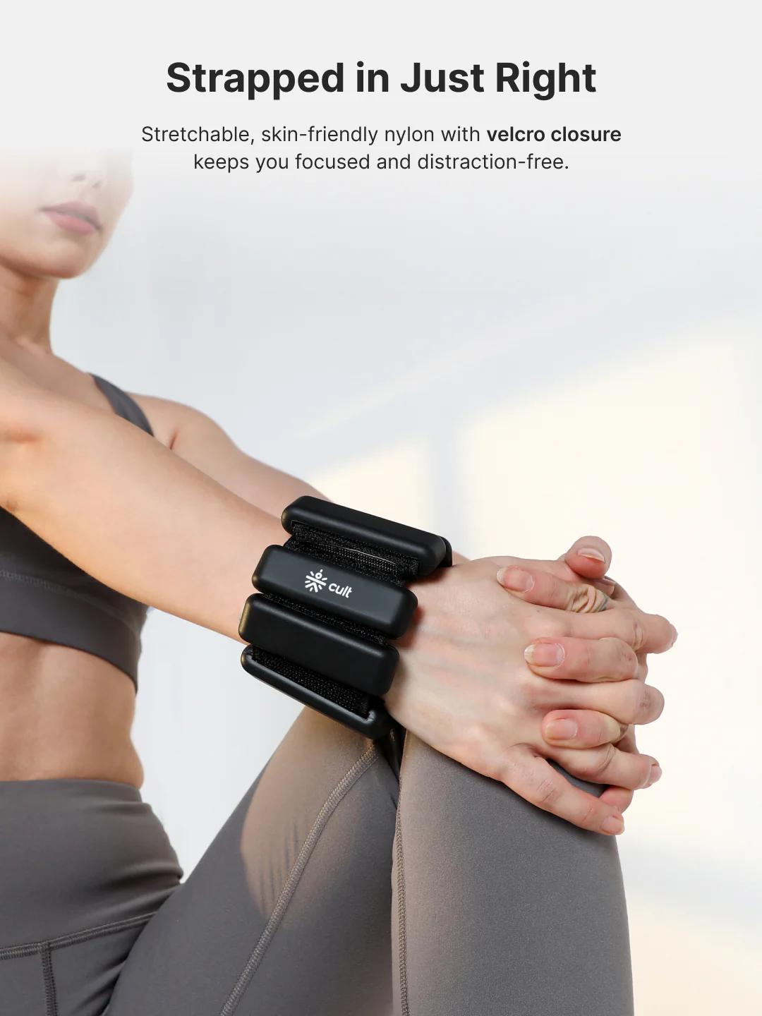 Adjustable Ankle and Wrist Weights (450 g X 2) pair with Removable 60 g Slots Blue Customizable Weights for Running, Walking, Yoga & Workouts - Image 4