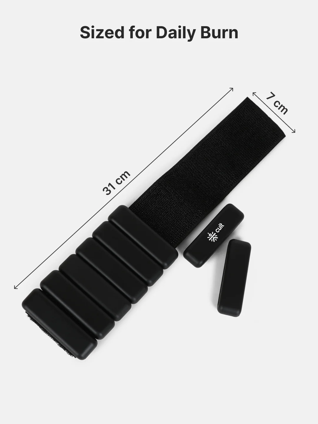 Adjustable Ankle and Wrist Weights (450 g X 2) pair with Removable 60 g Slots Blue Customizable Weights for Running, Walking, Yoga & Workouts - Image 7