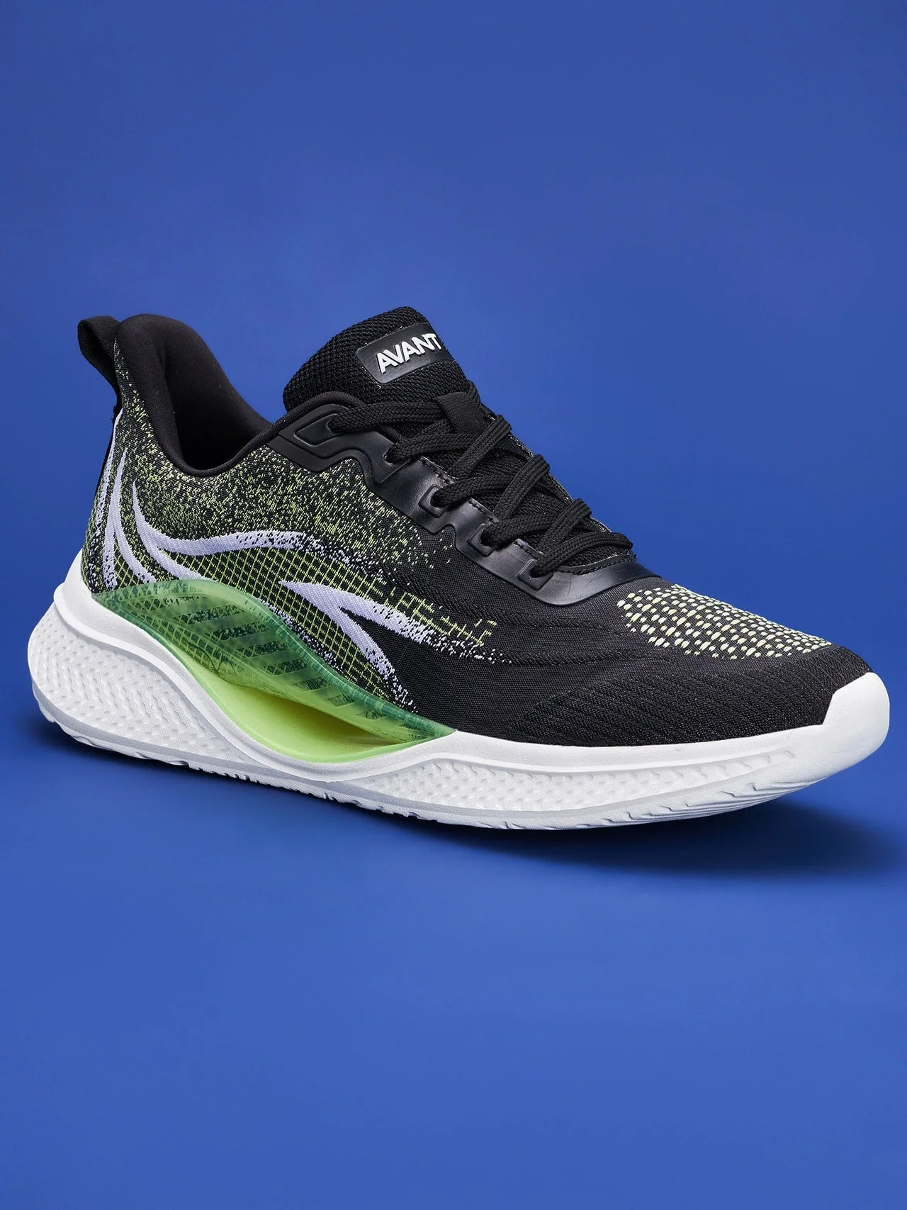 Mens - Shoes - Black-P-Green - UK 8