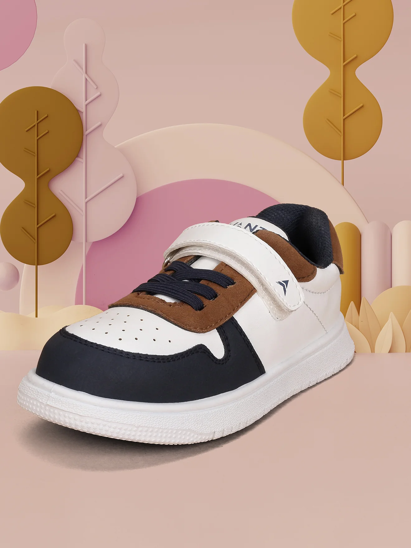 Avant Kids MiniVogue Sneakers - Tan/Navy
