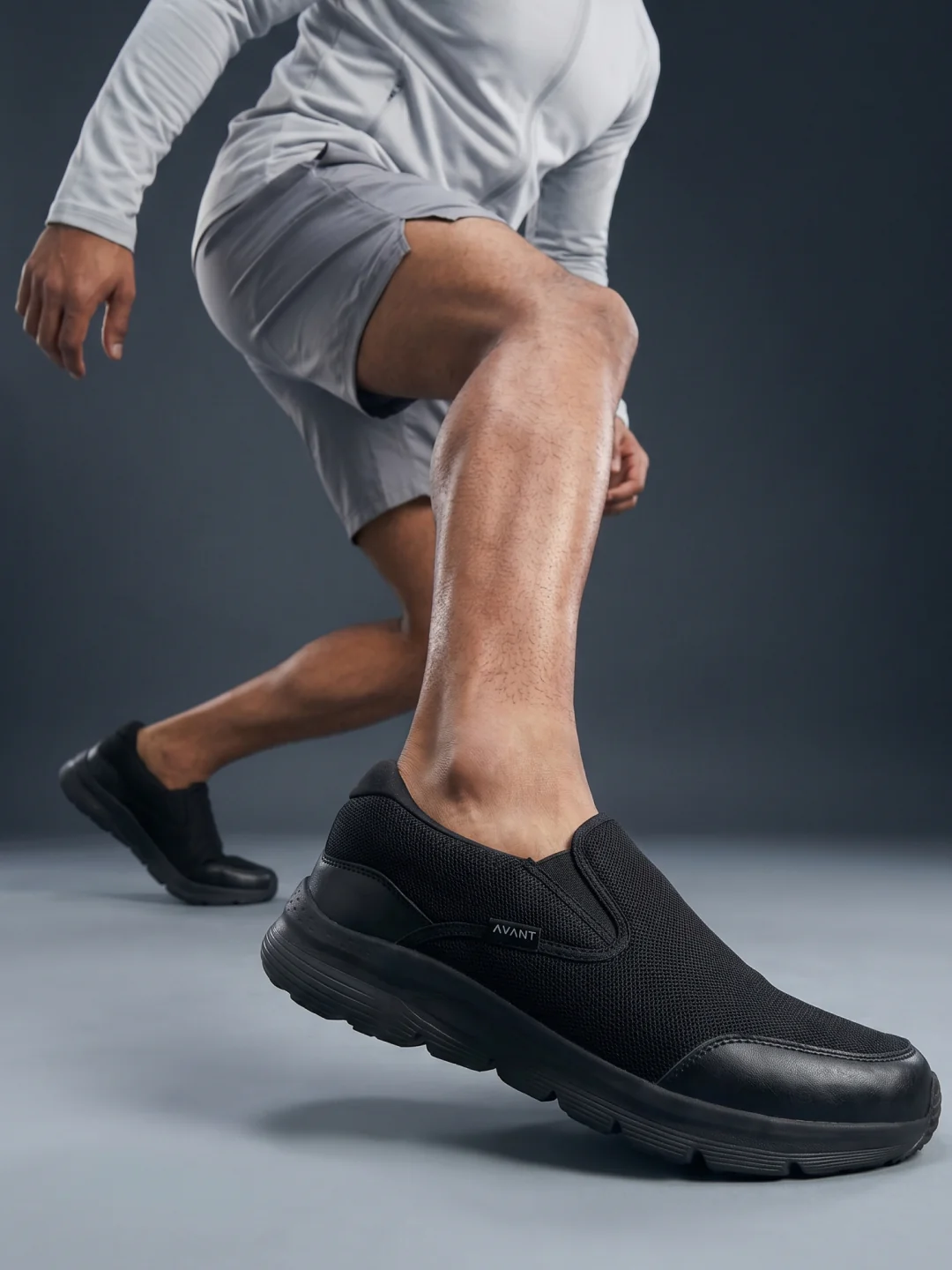 Avant Men's AirCruise Slip-On Walking Shoes - Black - Image 7