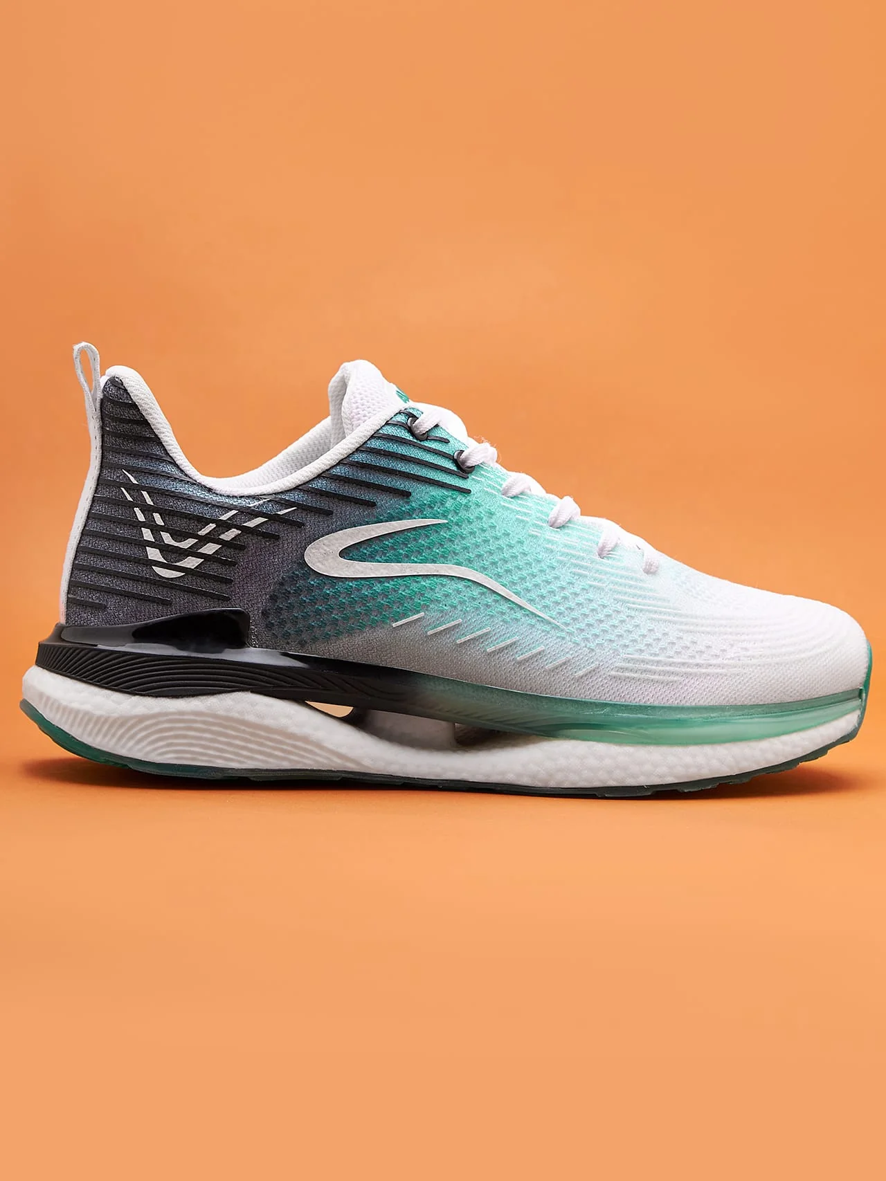 Avant Men's BounceMax Walking Shoes - White/Grey/Green - Image 4
