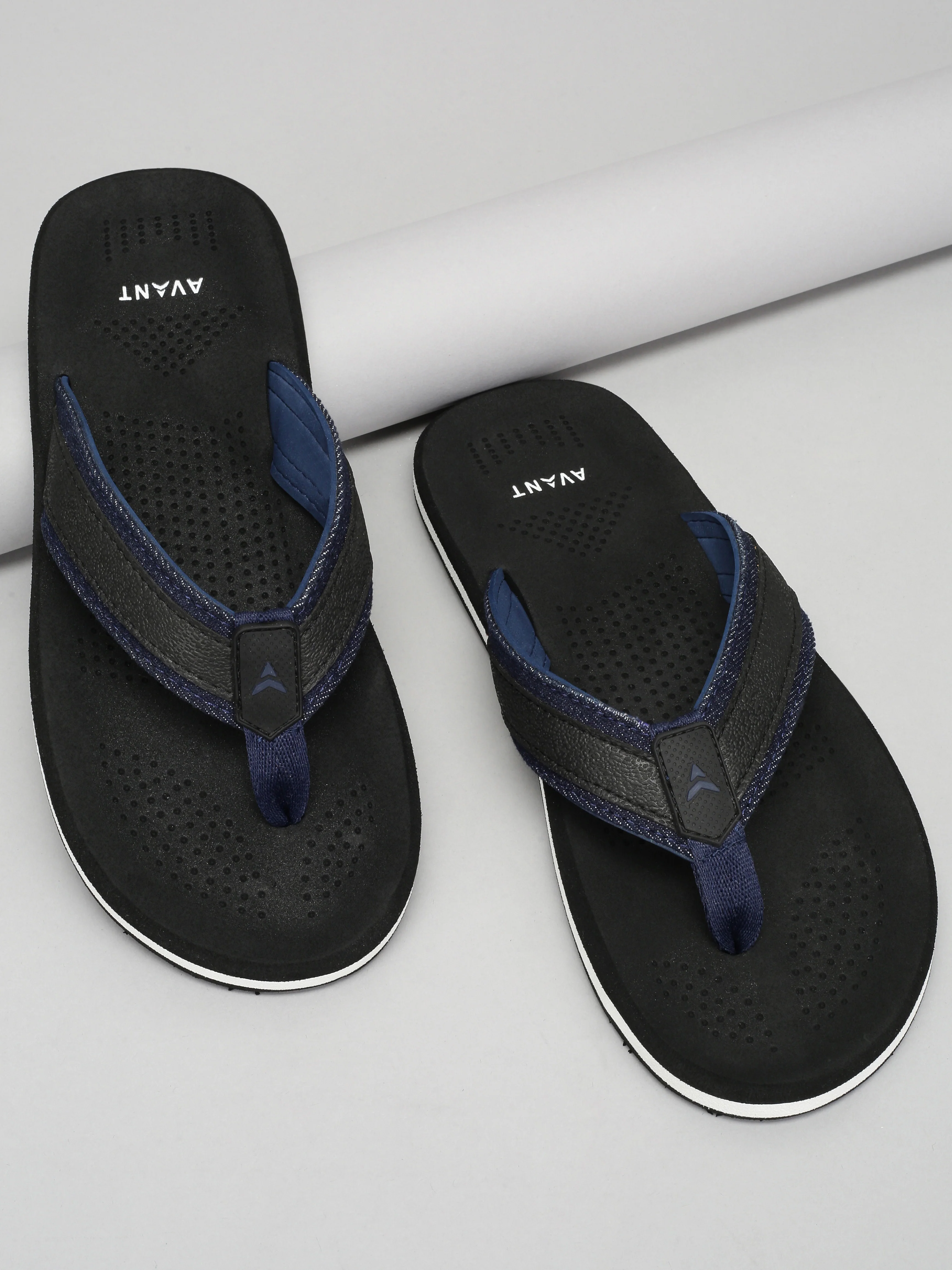 Avant Men's Brook Flip Flops - Black/Olive