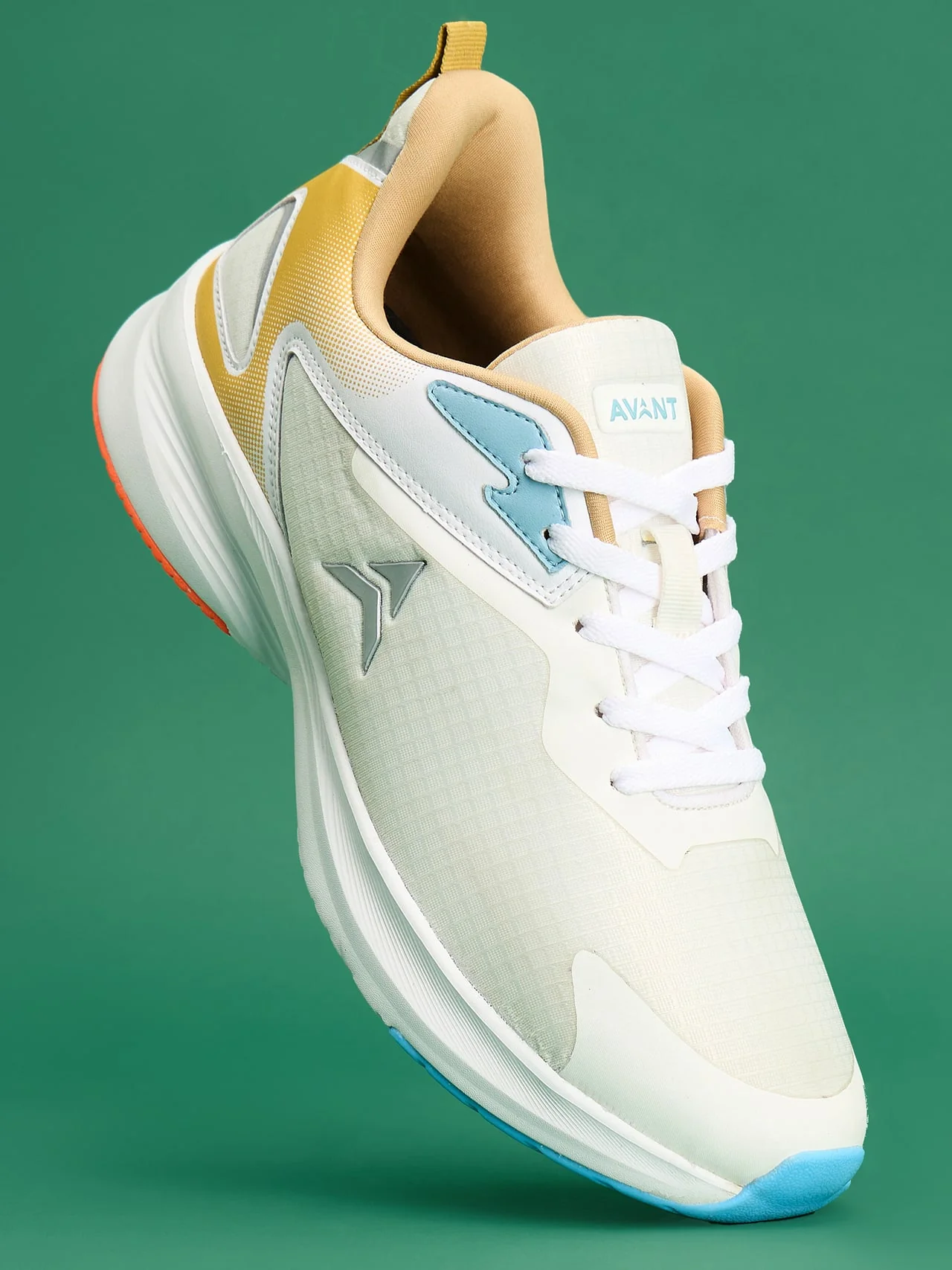 Avant Men's Delux Running Shoes - White/Gold - Image 6