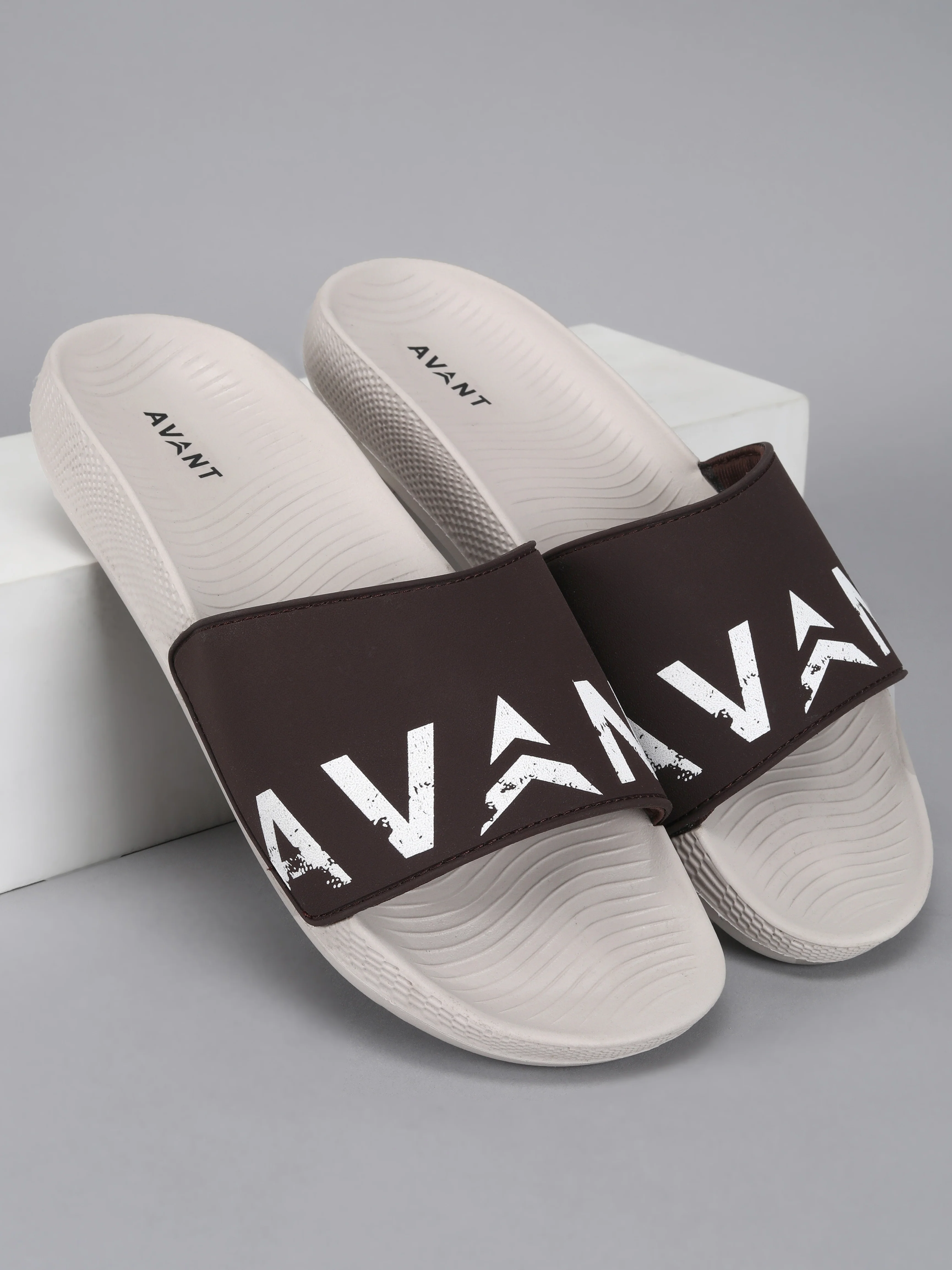 Avant Men’s Flexio Sliders - Brown