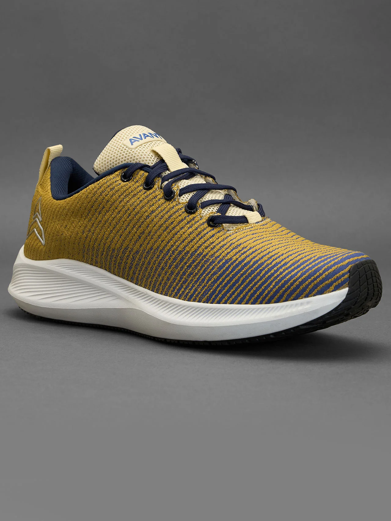 Avant Men's Matrix Running Shoes-Gold/Blue
