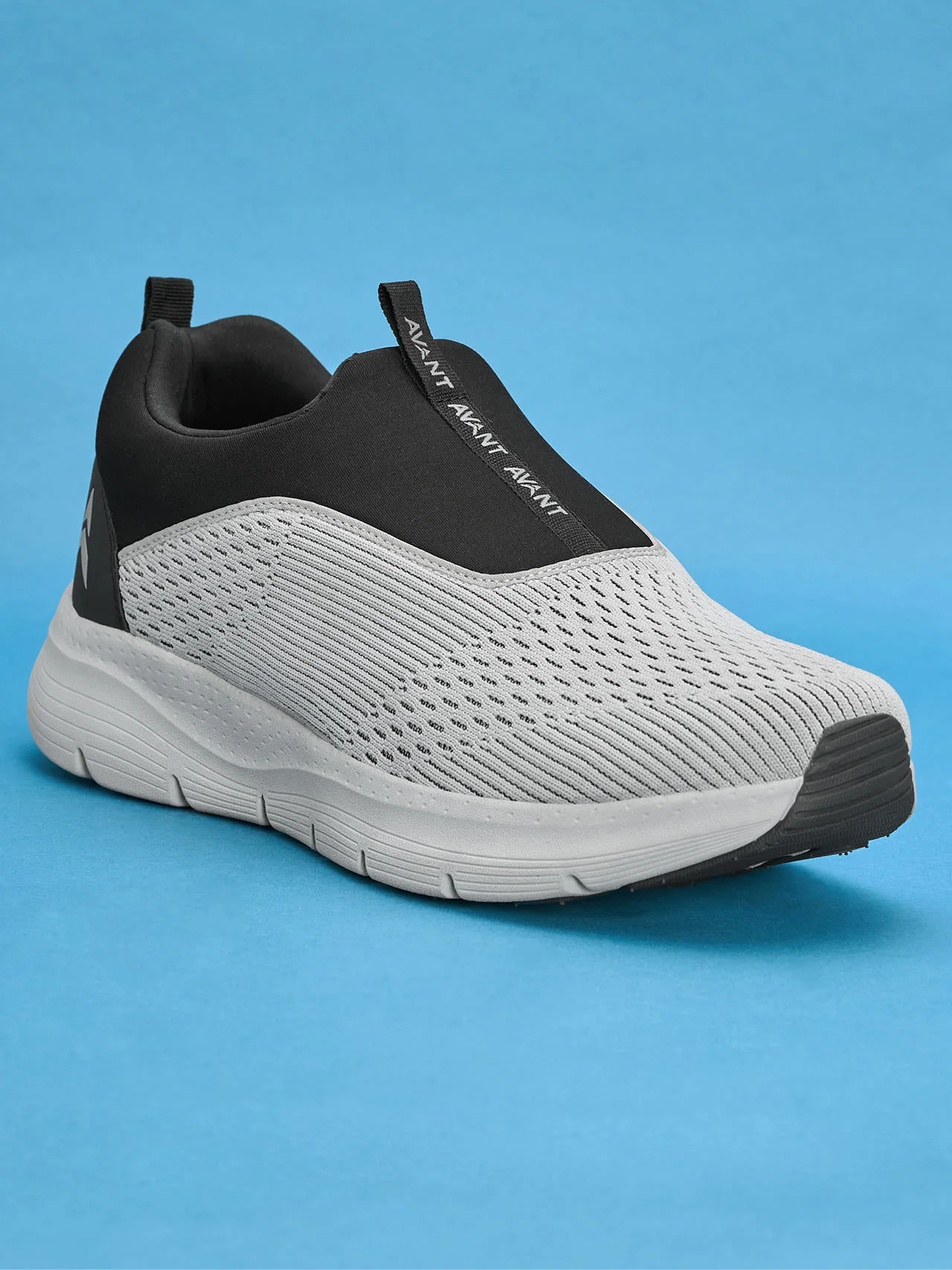 Avant Men's Sigma Slip-On Walking Shoes - Lt.Grey/Black