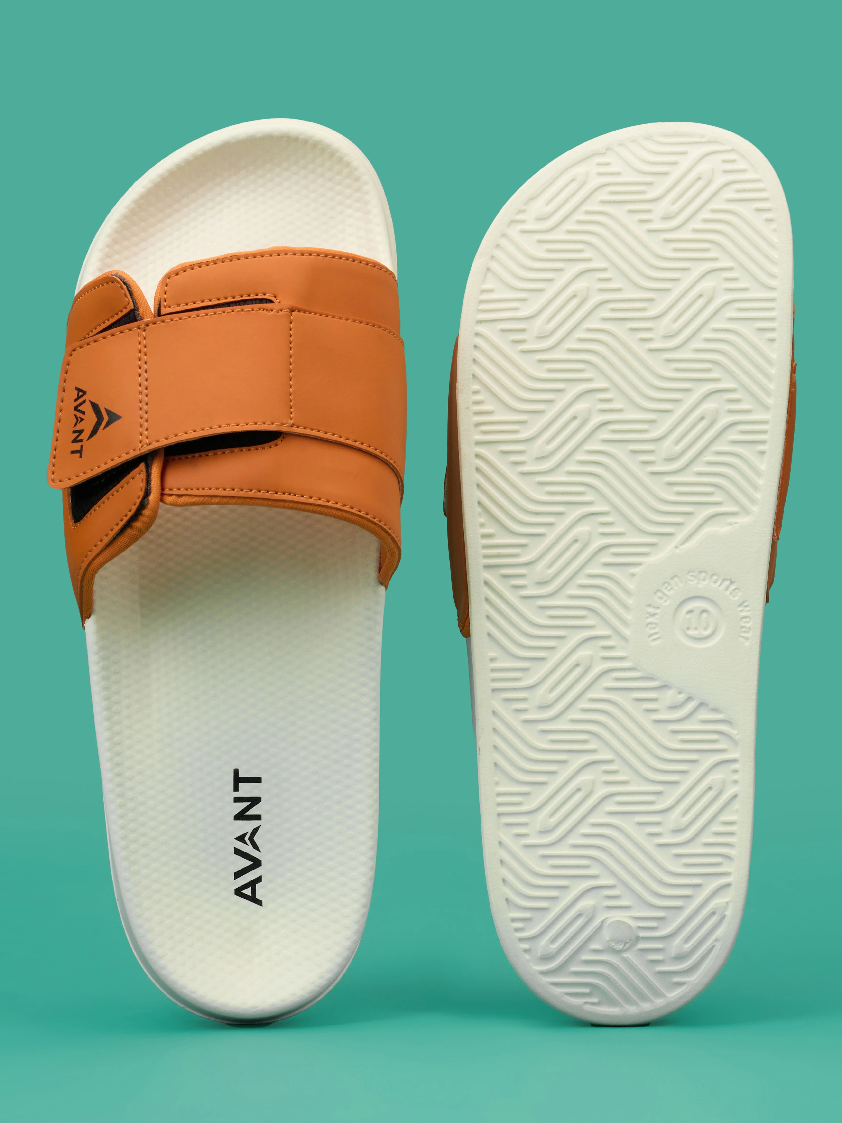 Avant Men's Stepster Sliders - Orange - Image 9