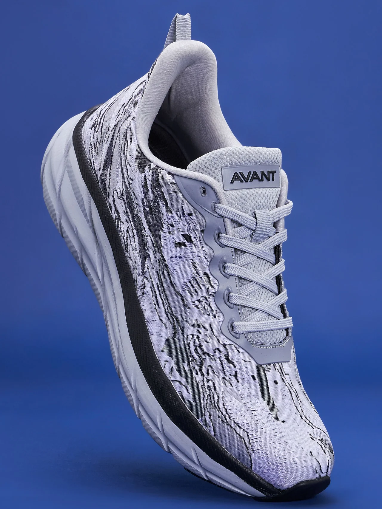 Avant Men's Storm Running Shoes- Grey/Black - Image 4