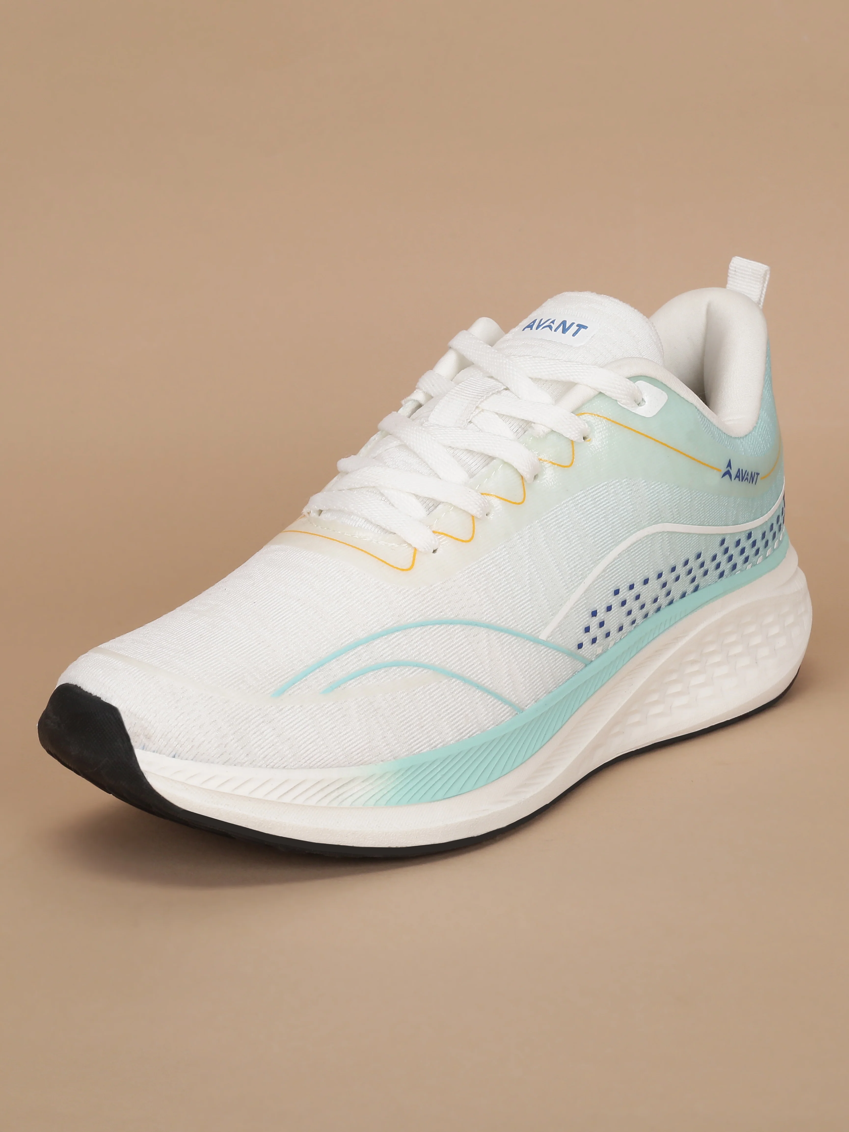Avant Men's Stratos Running Shoes - White/L.Green - Image 2