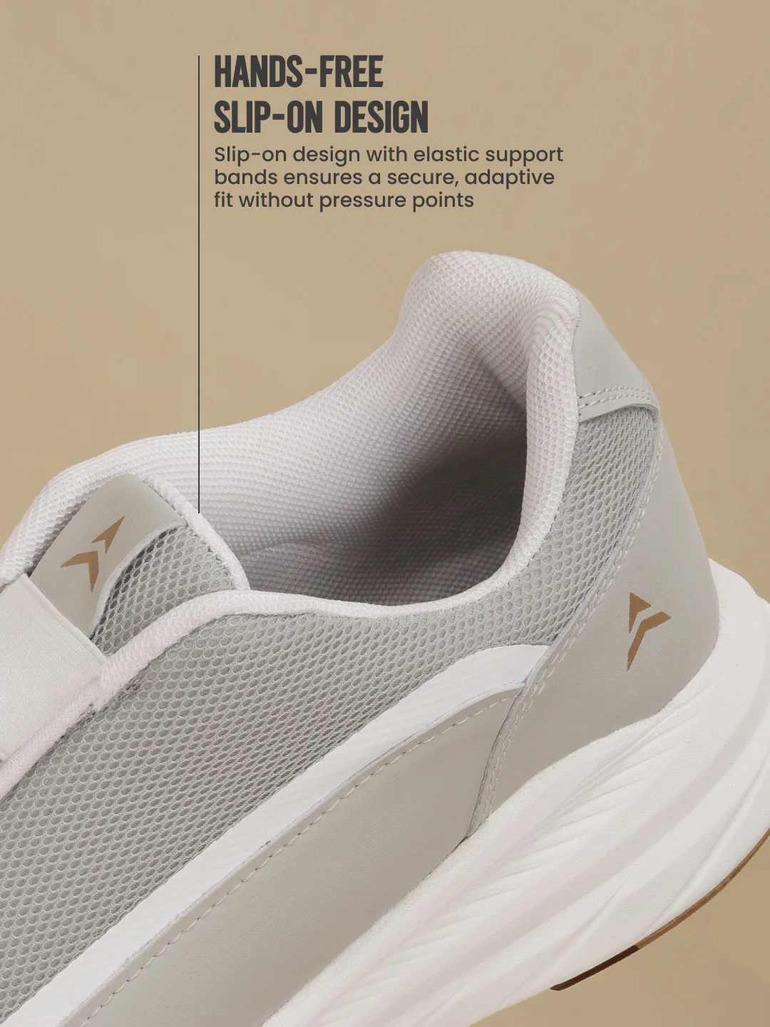 Avant Men's StrideEase Slip-On Walking Shoes - L.Grey - Image 6