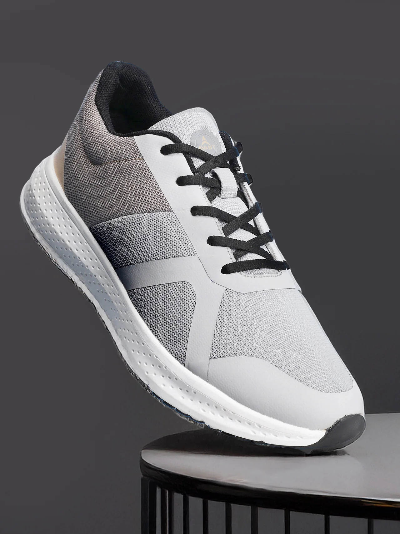 Avant Men's StrideX Sneaker Shoes - Lt Grey/Peach