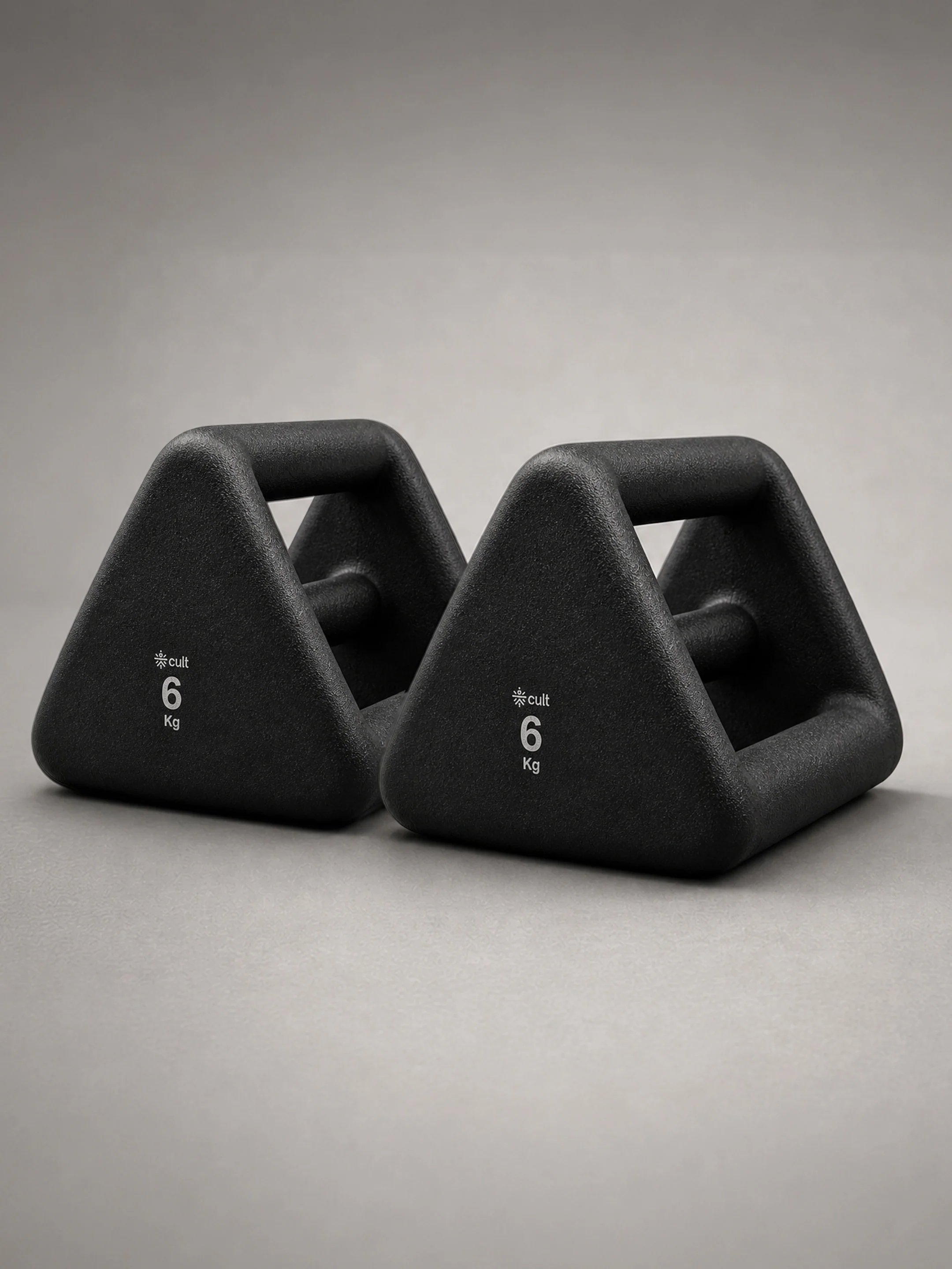 Cult 6 Kg Y-Bell 4-in-1 Dumbbell, Kettlebell, Push-Up Bar & Med Ball | Non-Slip, Rust-Resistant Neoprene Coating | Compact for Home Workout (Pack of 2)
