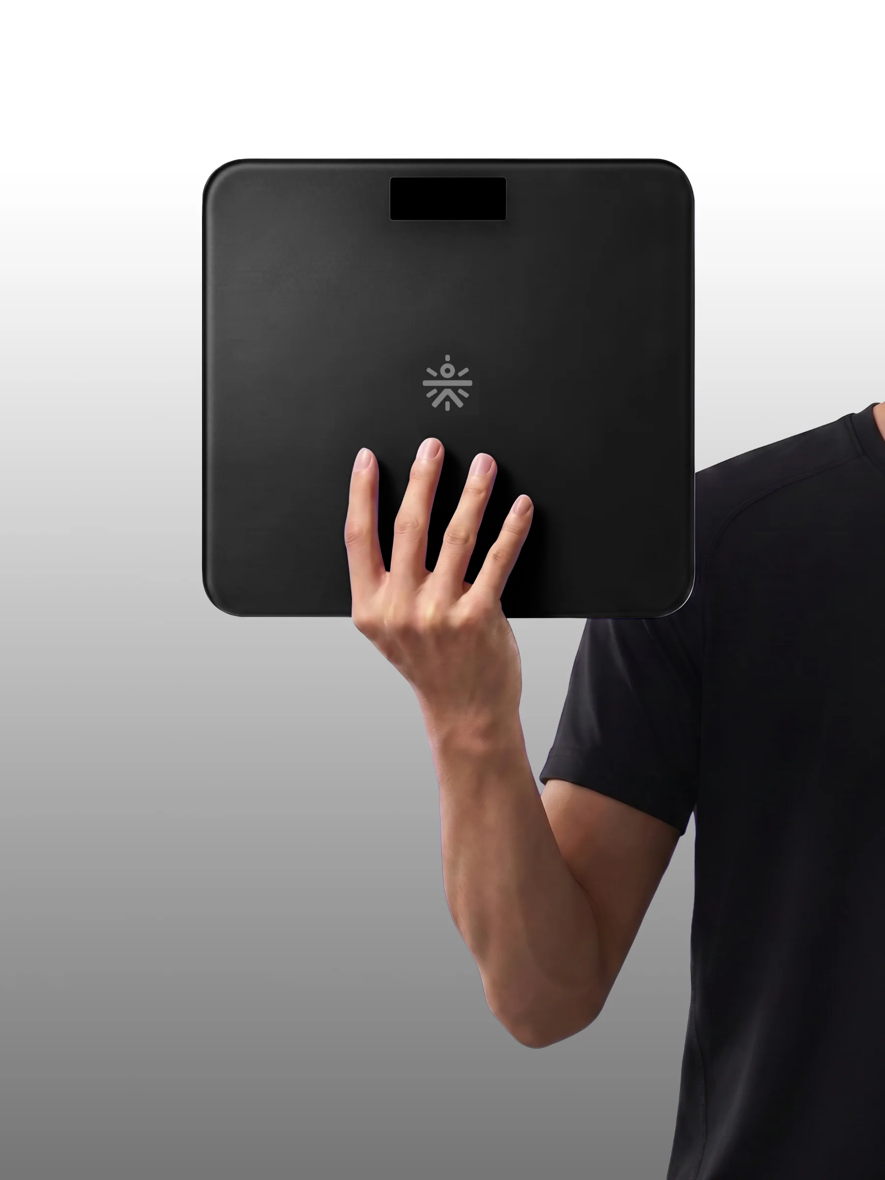 Cult Active body Weighing scale, LCD display, Weight Machine, 180 Kg, Batteries included, Tempered Glass Platform, Ideal for Home Use, Black
