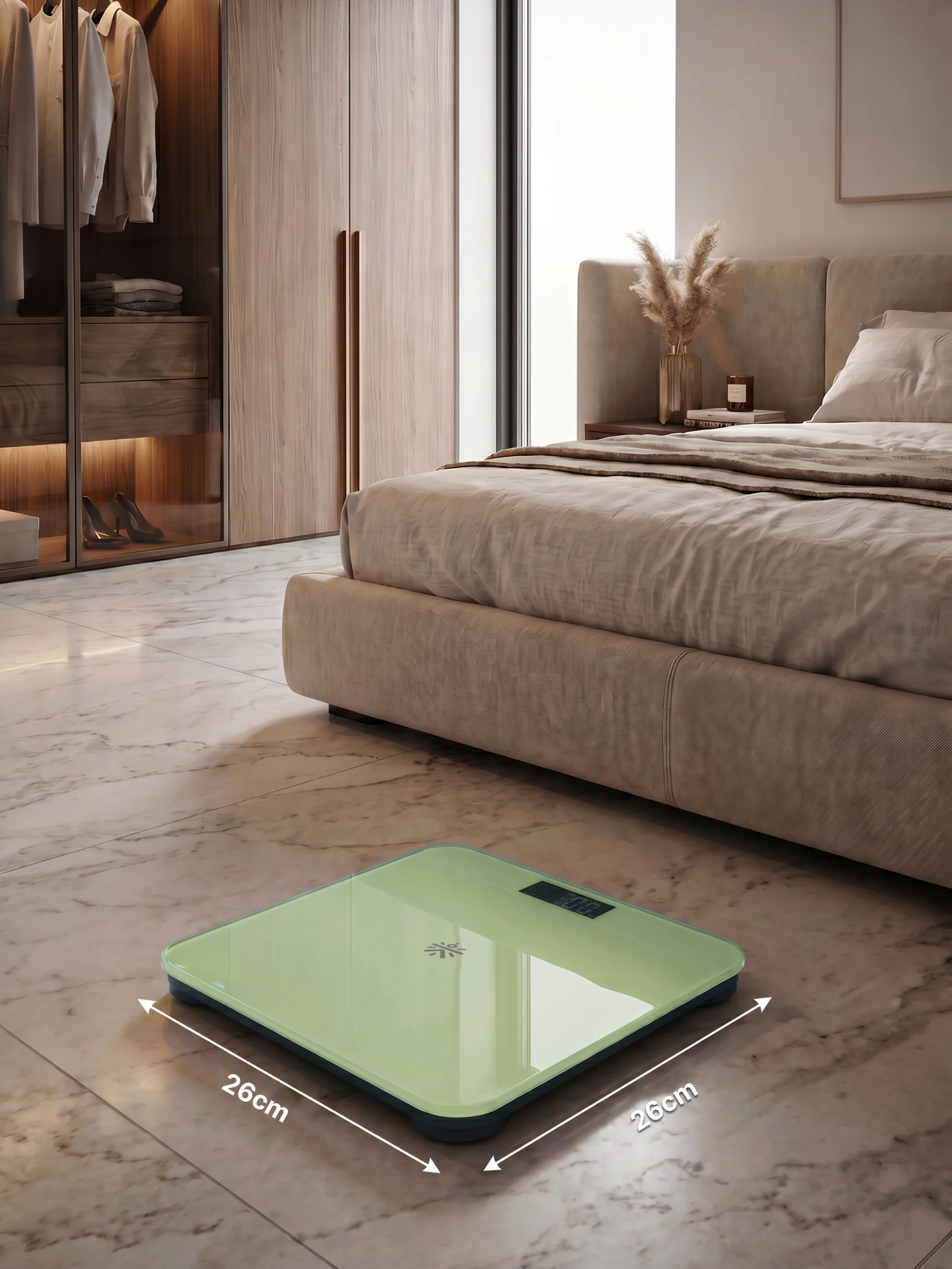 Cult Active body Weighing scale, LCD display, Weight Machine, 180 Kg, Batteries included, Tempered Glass Platform, Ideal for Home Use, Yellow - Image 6