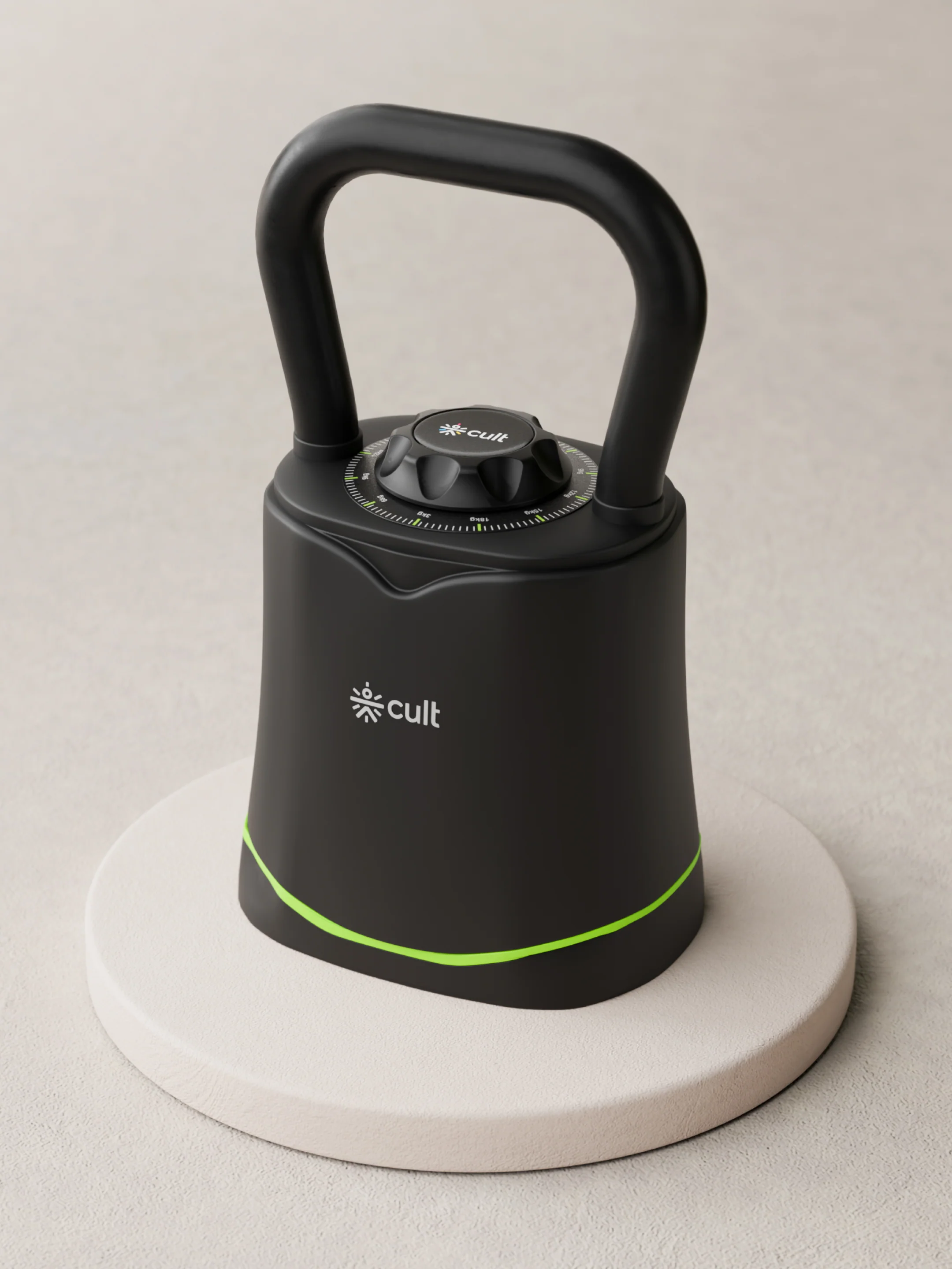 Cult Adjustable Kettlebell 18 Kg | 6-in-1 Weight Settings: 3-18 Kg | Wide Handle & Stable Base | Compact Strength Training Equipment for Home Gym (with 6 Months Extended Warranty)