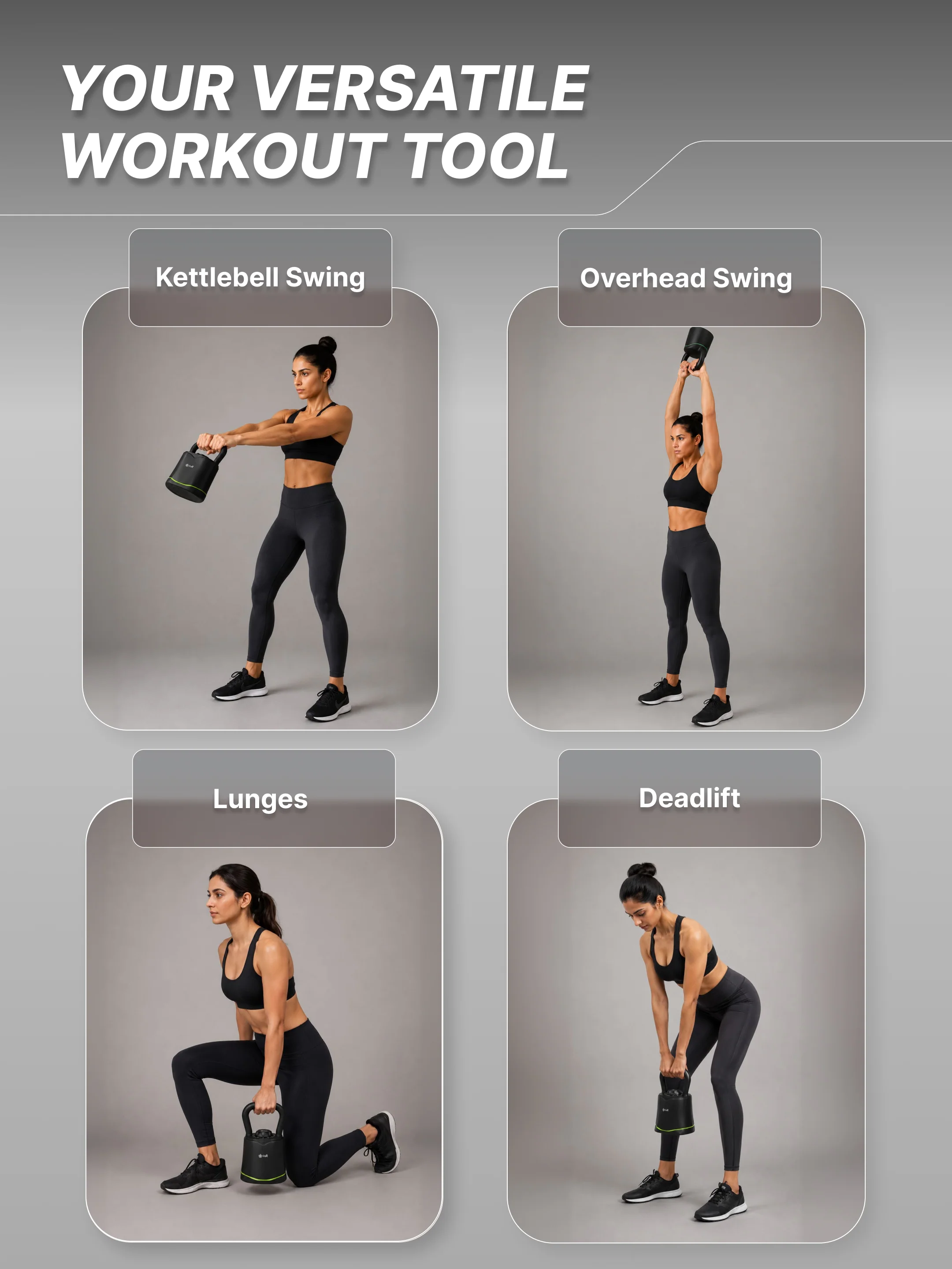 Cult Adjustable Kettlebell 18 Kg | 6-in-1 Weight Settings: 3-18 Kg | Wide Handle & Stable Base | Compact Strength Training Equipment for Home Gym (with 6 Months Extended Warranty) - Image 6