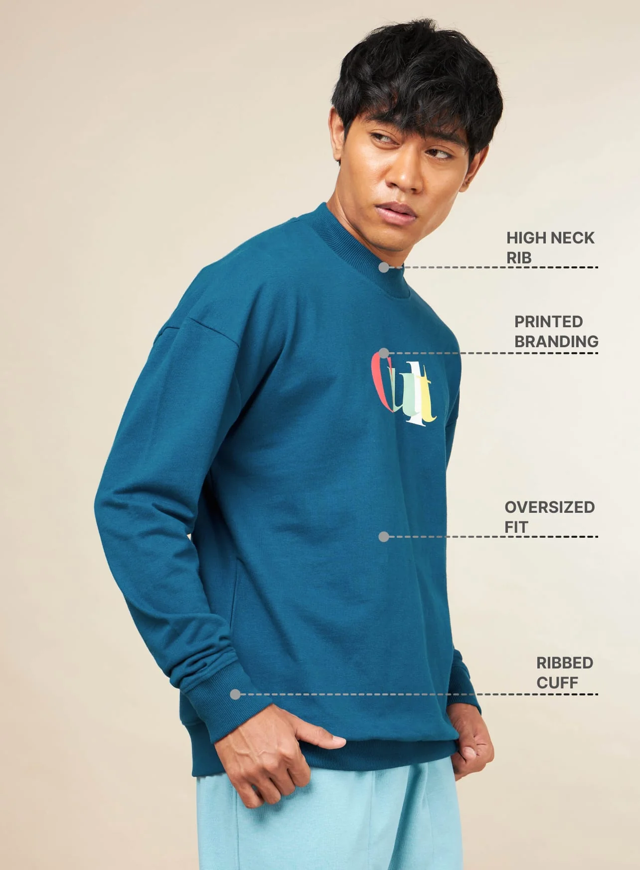 Cult Brand Carrier Blue Sweatshirt - Image 12