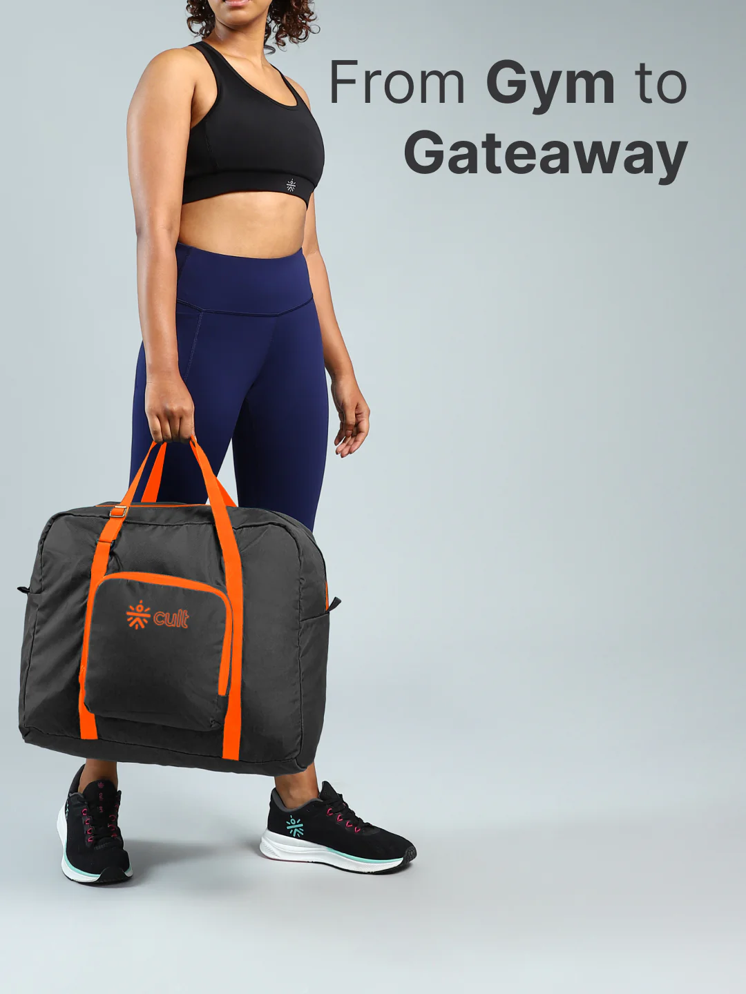cult Foldable Duffle Bag 30L Grey - Image 2