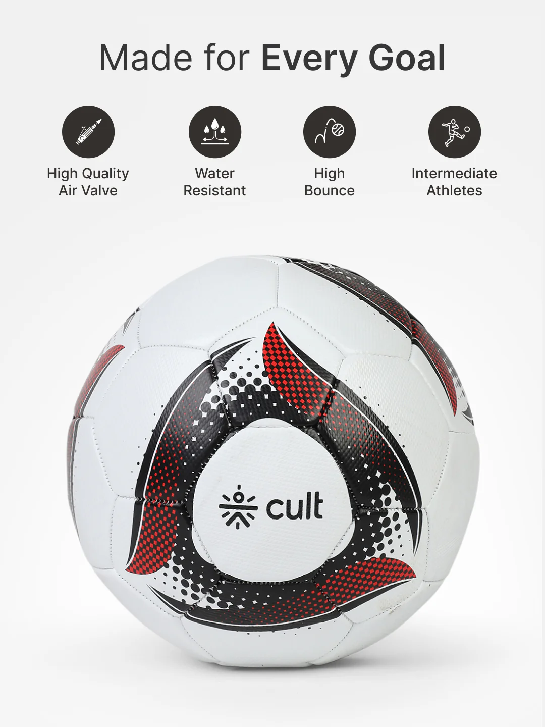 Cult Football Combo MS Glider Red 32P + Ball Pump - Image 5