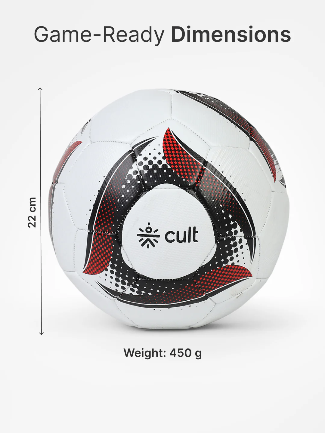 Cult Football Combo MS Glider Red 32P + Ball Pump - Image 7