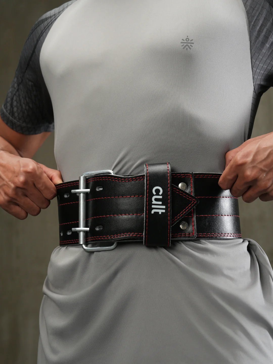 cult Gym Belt Black Leather Unisex