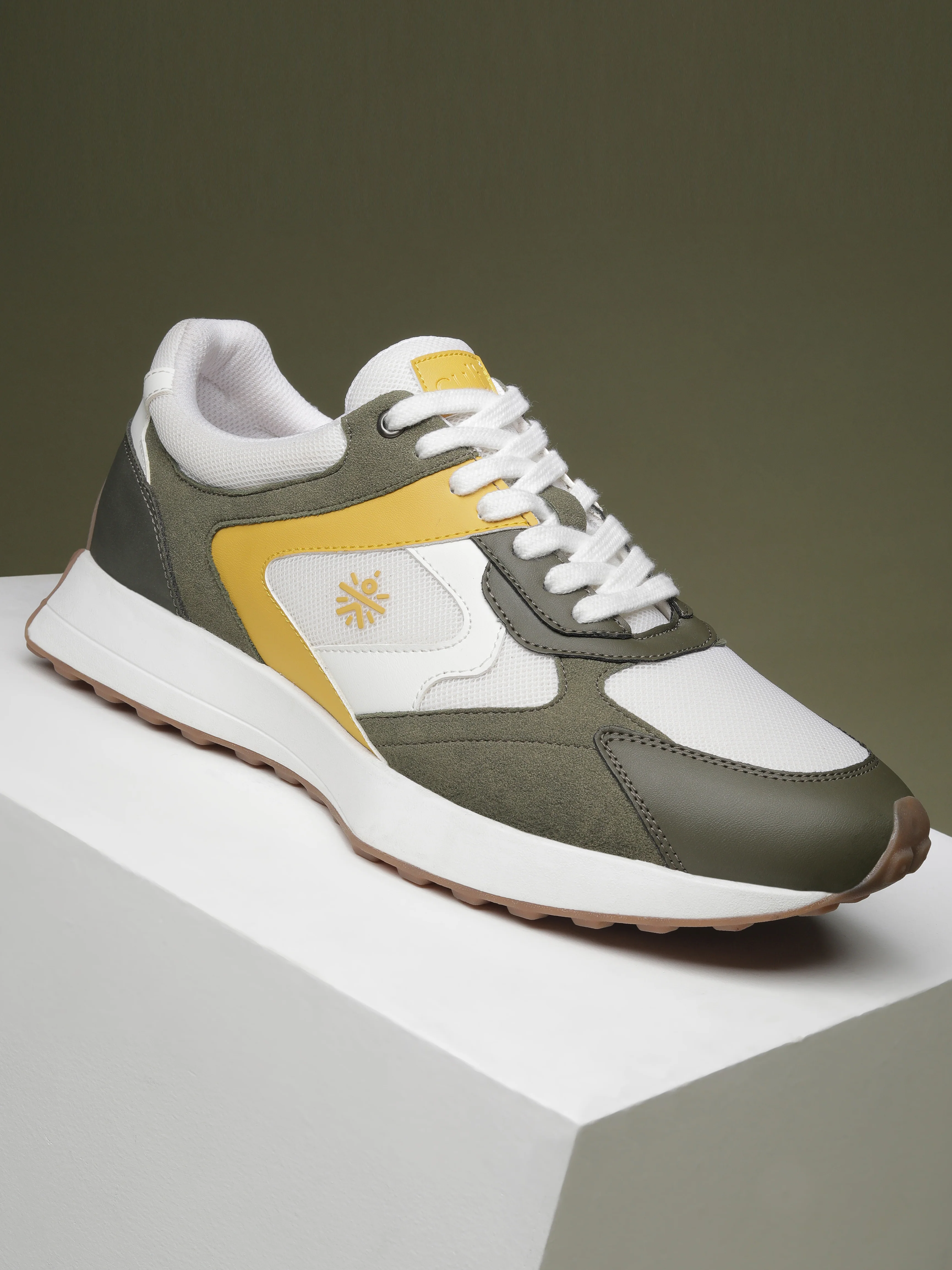 cult Men's EasyBreezy Sneakers - White/Olive