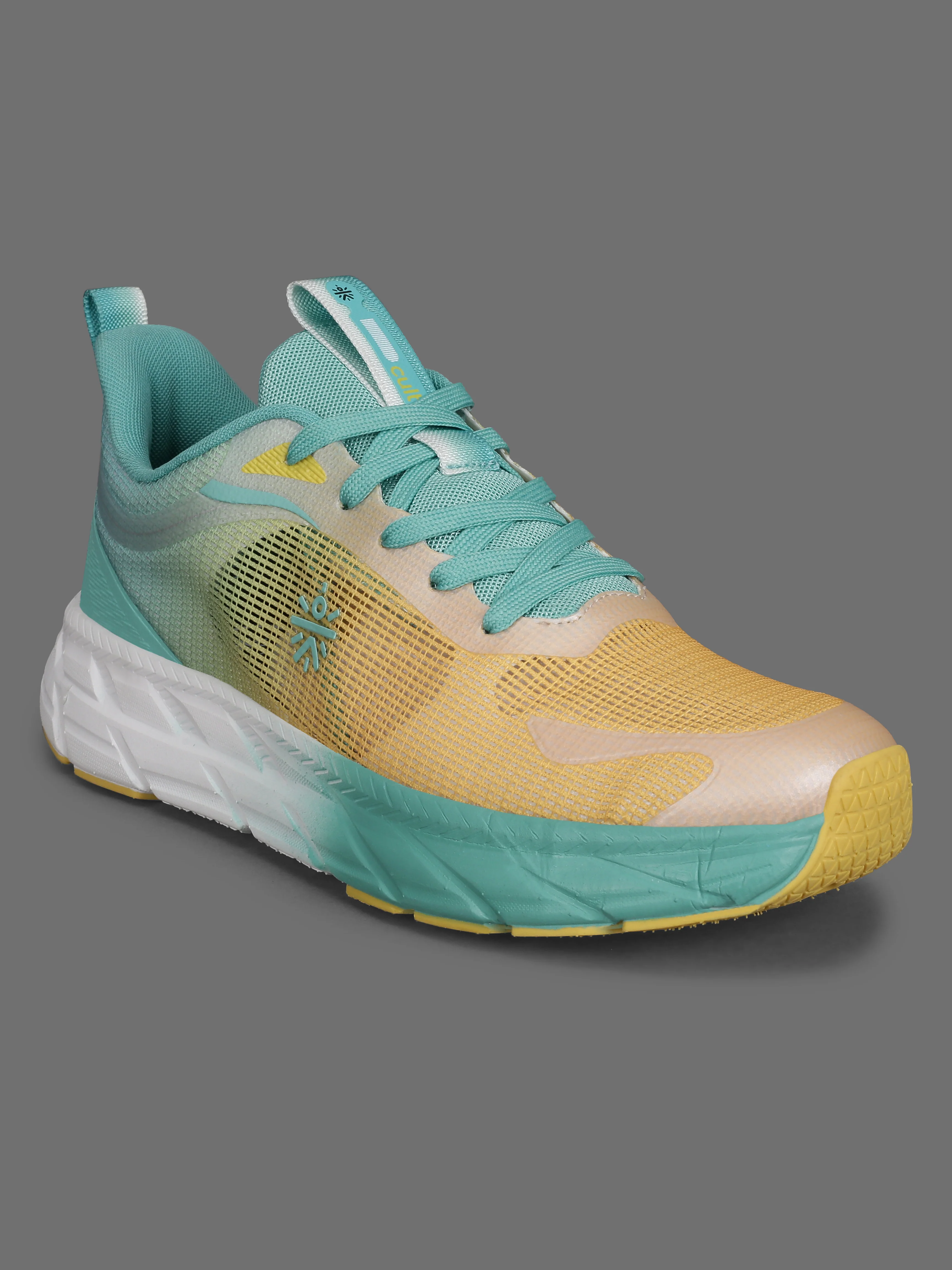 cult Men's Fortis Casual Shoes - Yellow/Mint Green