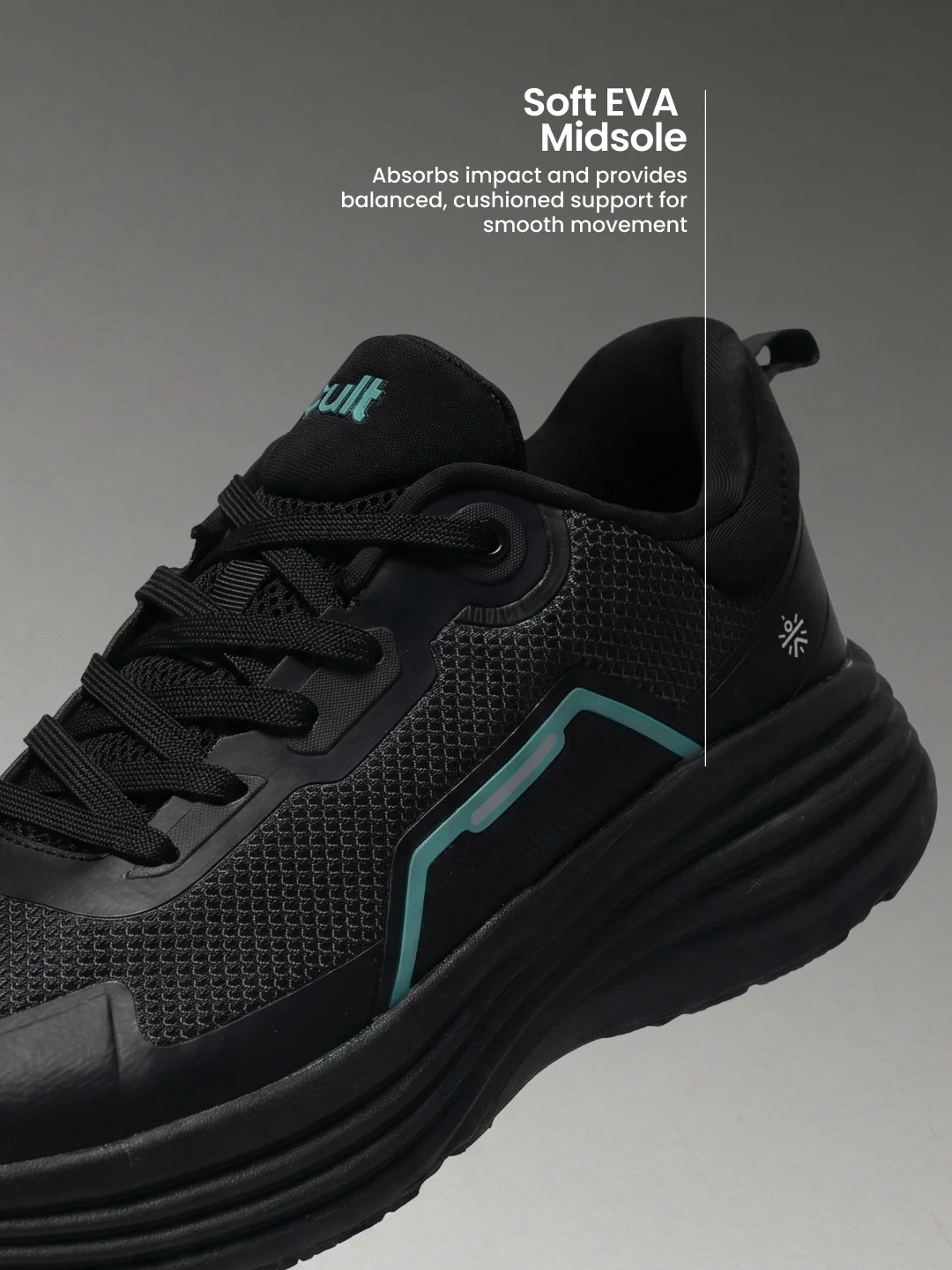 cult Men's GridWeave Walking Shoes - Black - Image 6