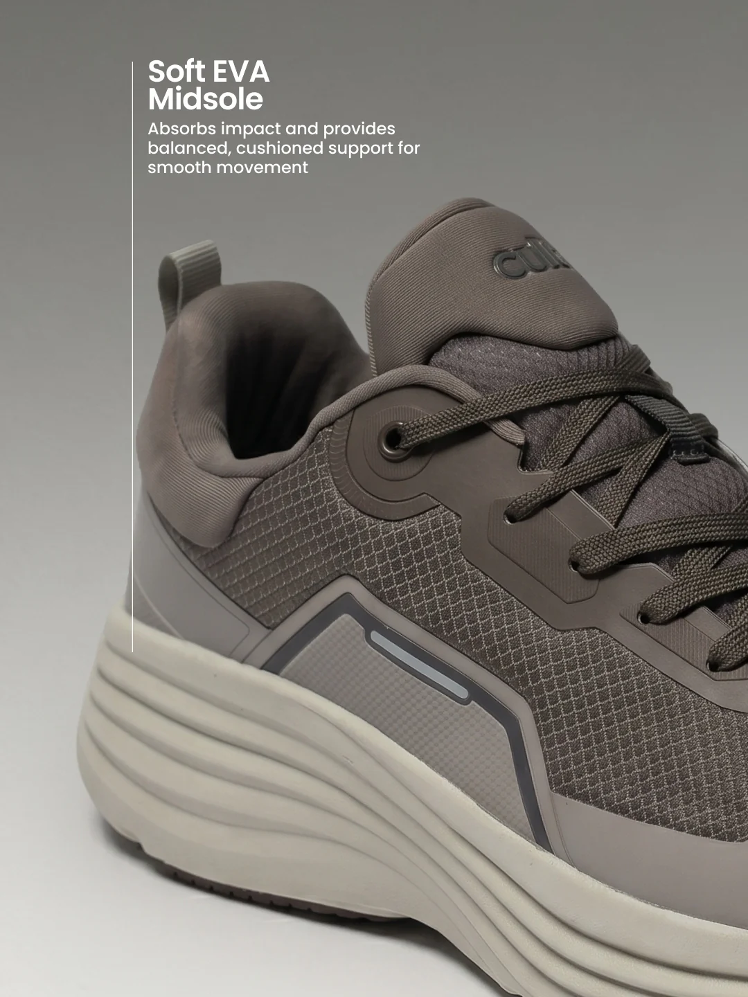 cult Men's GridWeave Walking Shoes - Light Brown - Image 6