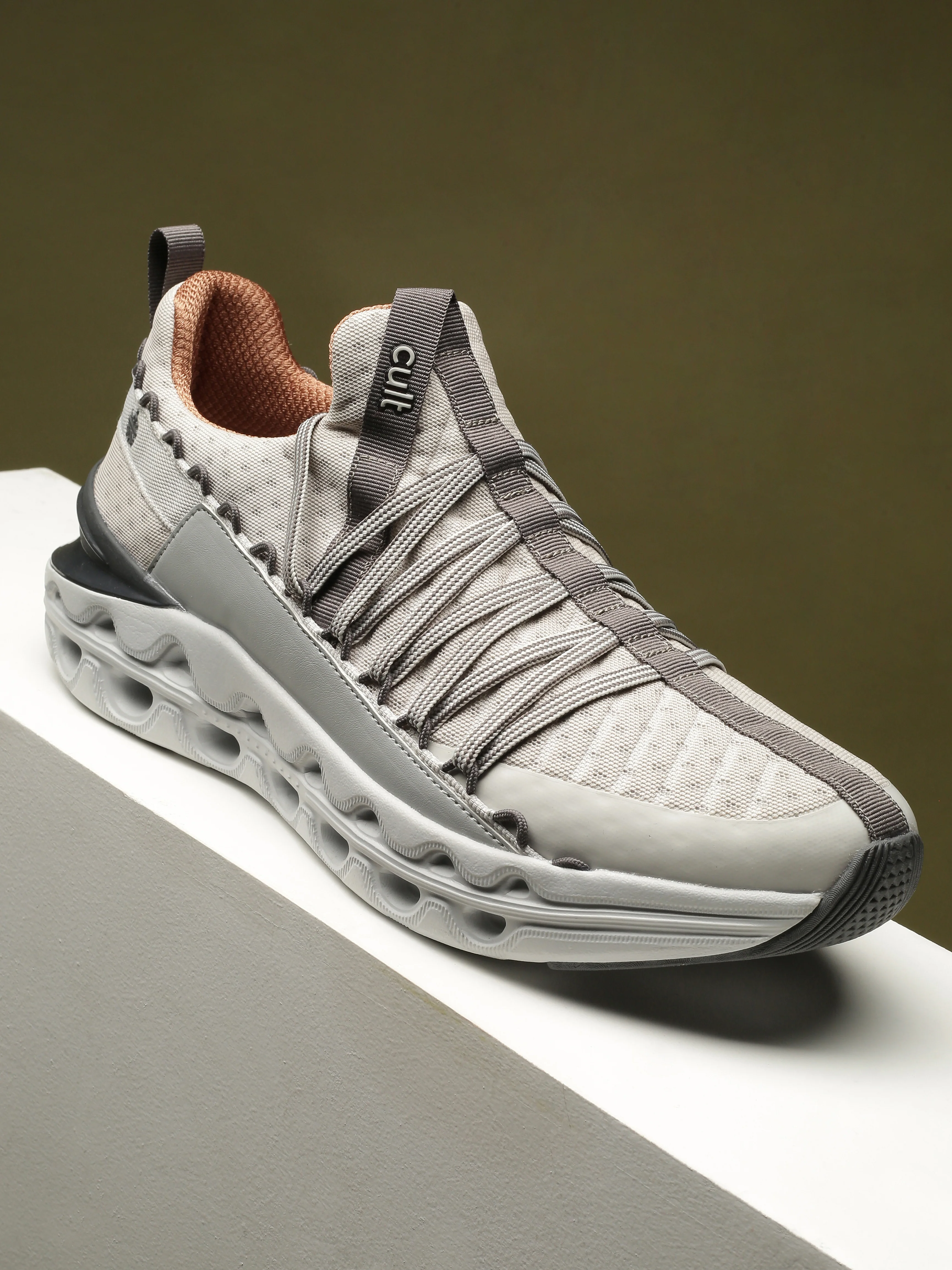 cult Men's Loop Walking Shoes - L.Grey/Black
