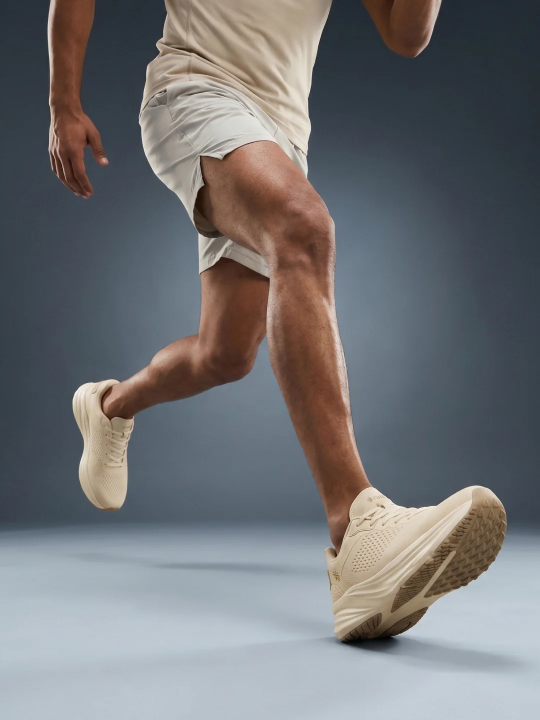 cult Men's StridePro Running Shoes - Beige - Image 7