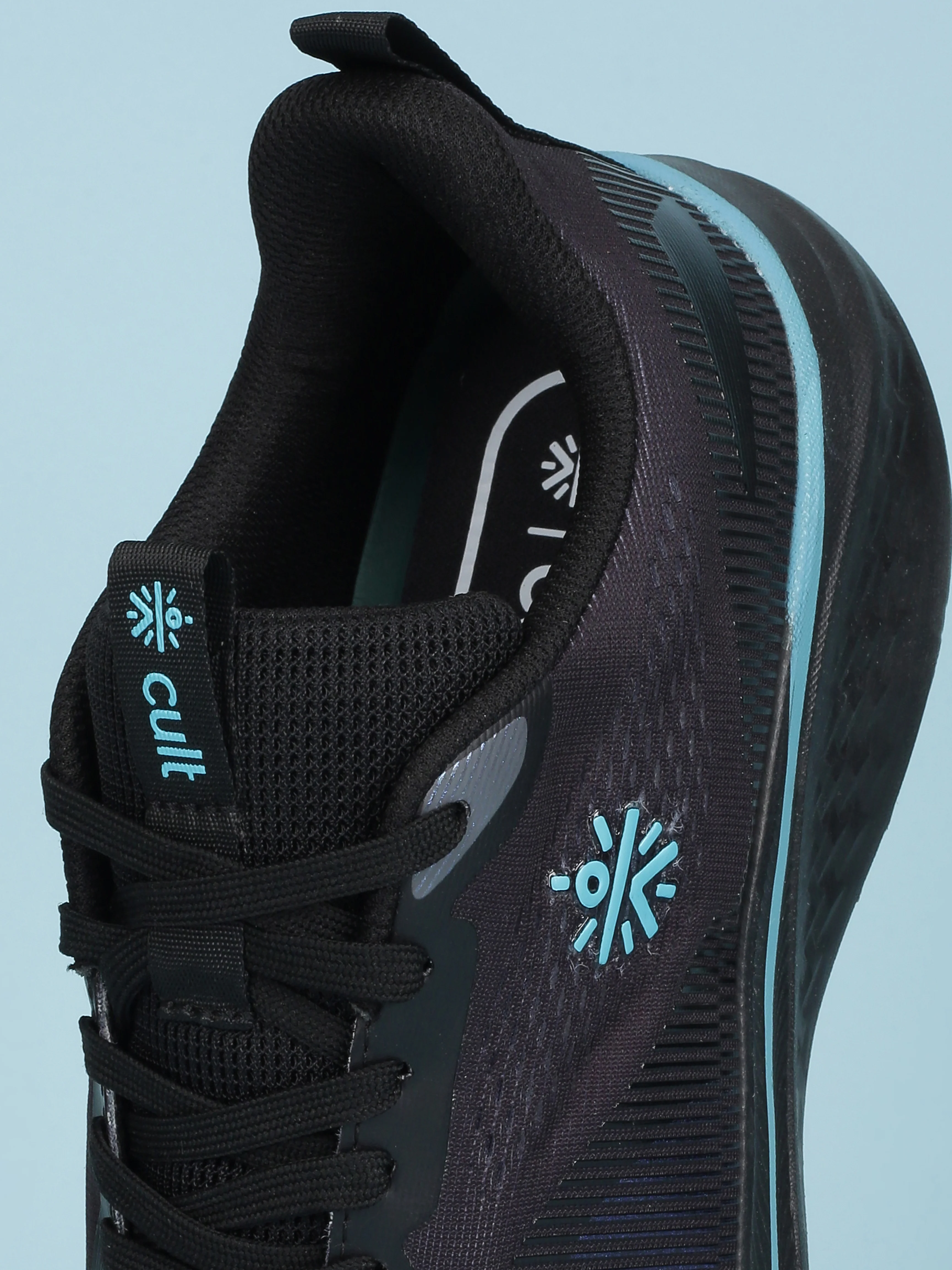 cult Men's Typhon Running Shoes - Black/Turquoise - Image 10