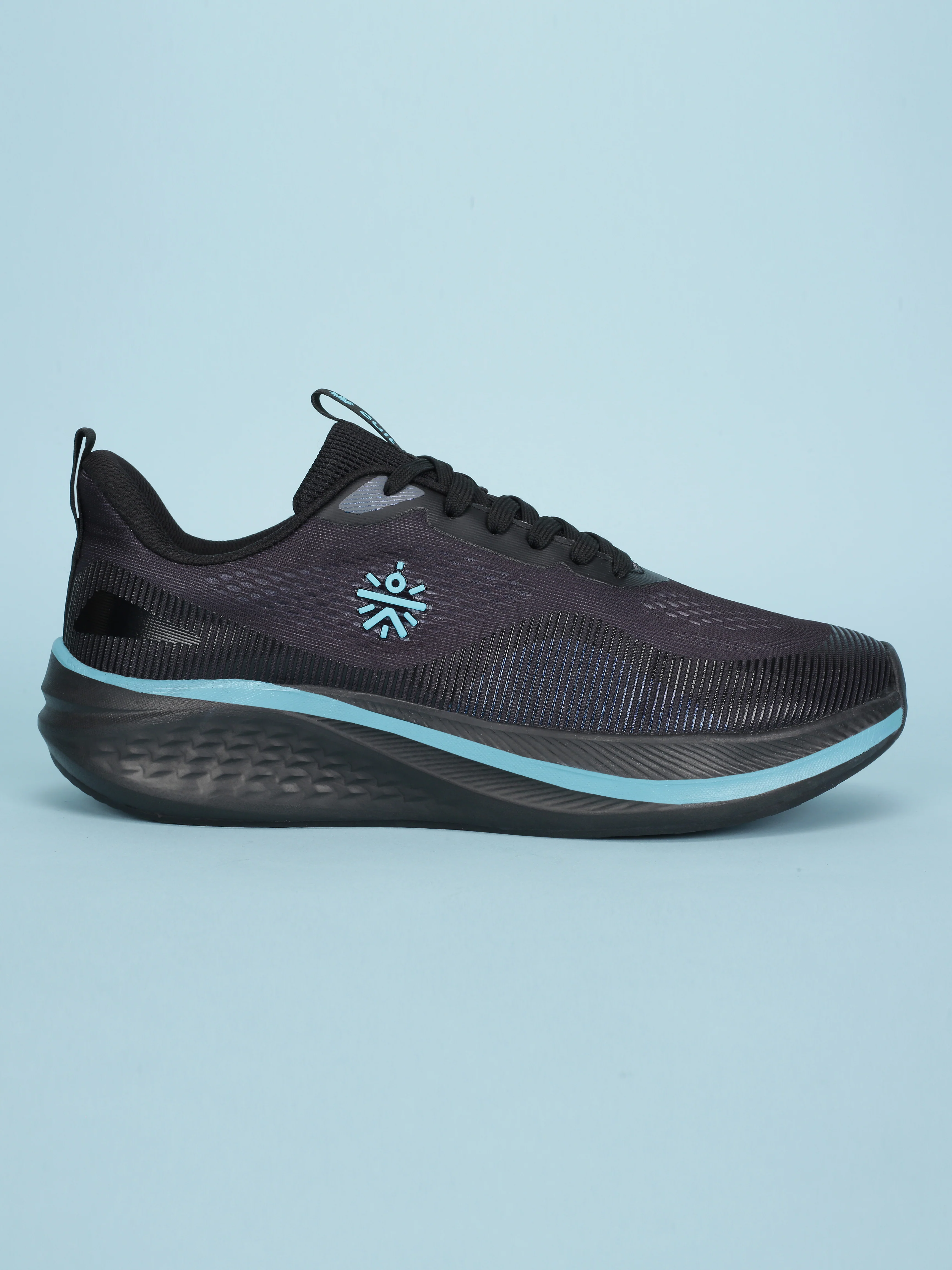cult Men's Typhon Running Shoes - Black/Turquoise - Image 4