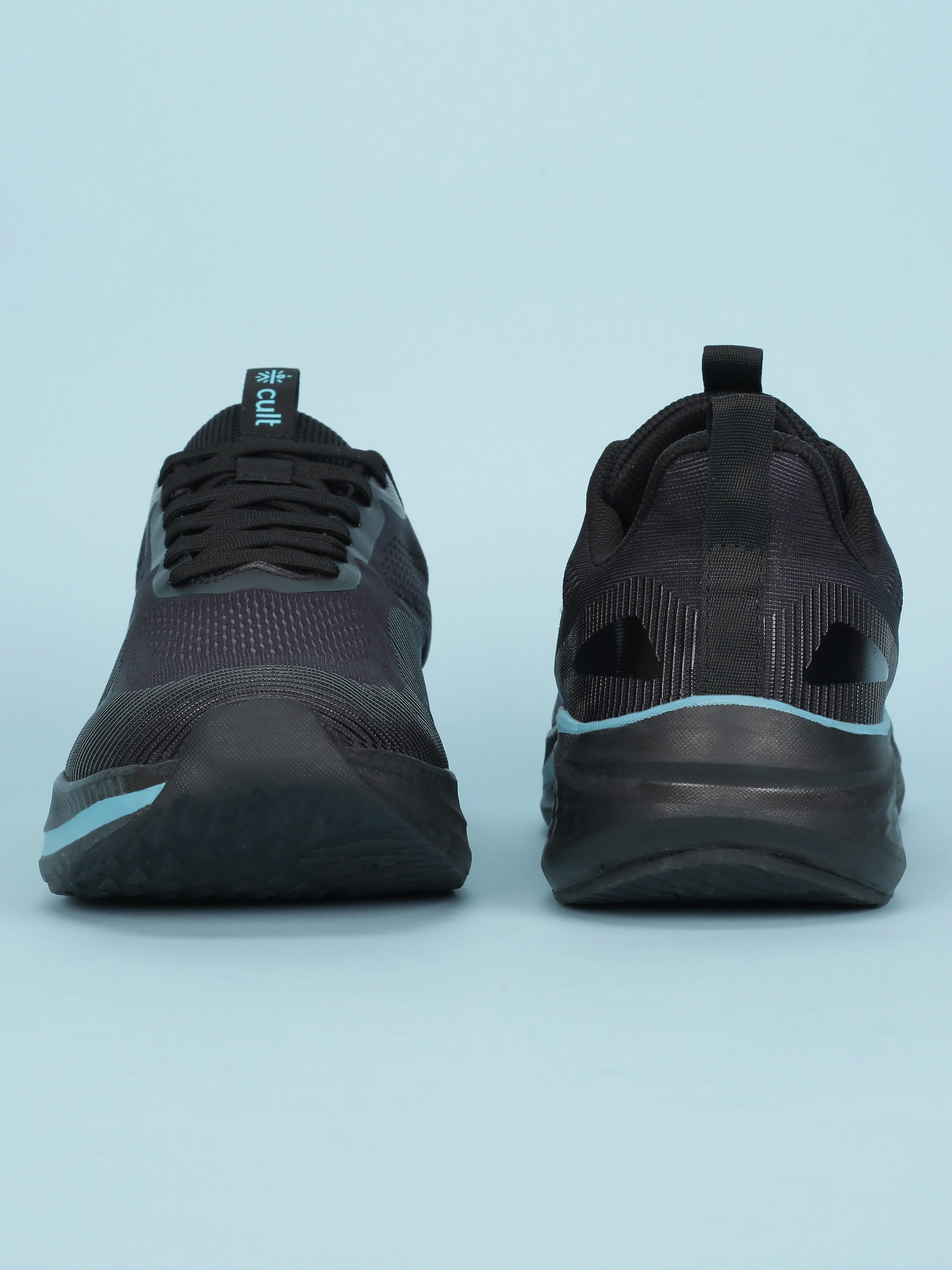cult Men's Typhon Running Shoes - Black/Turquoise - Image 9