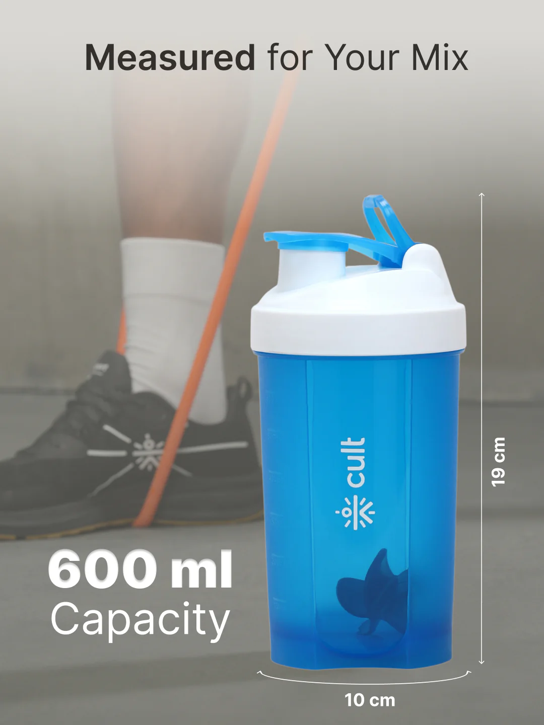 cult Mini Shaker 600ML Unisex Blue - Image 5
