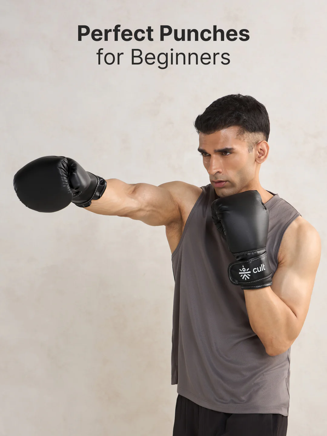 Cult Boxing Gloves 14 OZ Pro-Style Training Gloves for Sparring, Heavy Bag & Mitt Work Premium PU Leather Black - Image 3