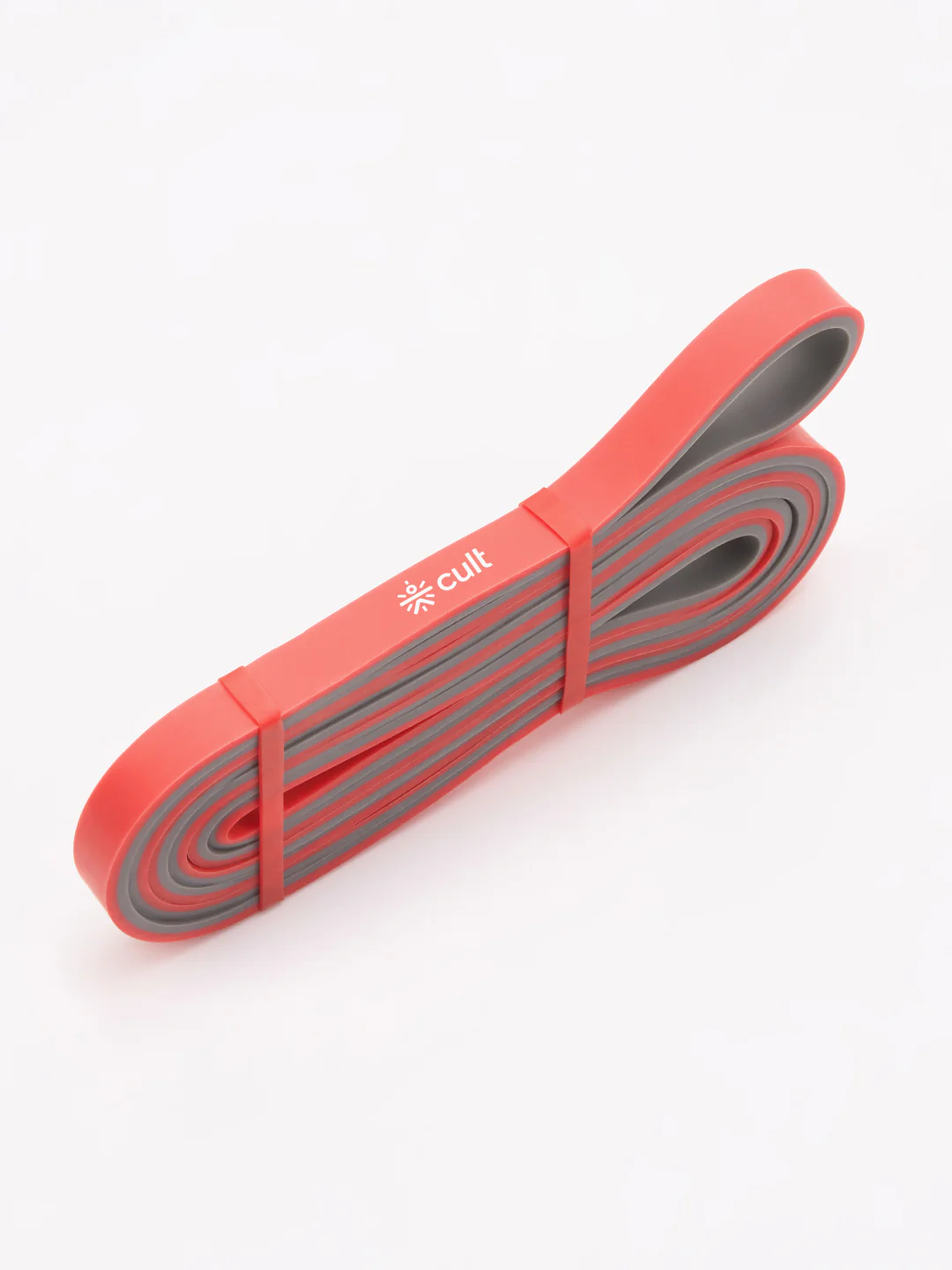 cult Resistance Band(7-15kgs Resistance) for Men & Women Red Grey