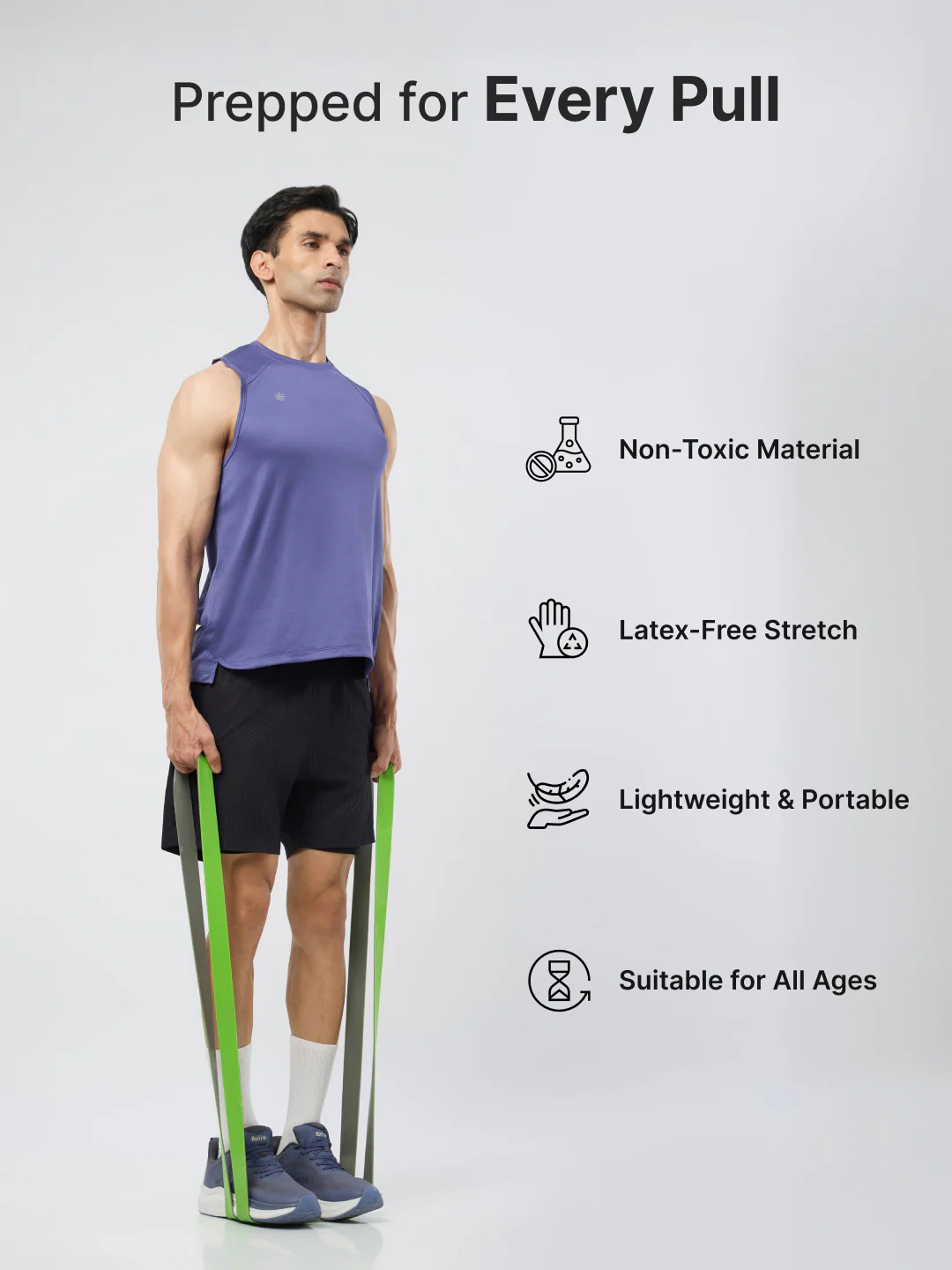 Cult Resistance Band (2.5-80kgs Resistance) for Men and Women - Image 4