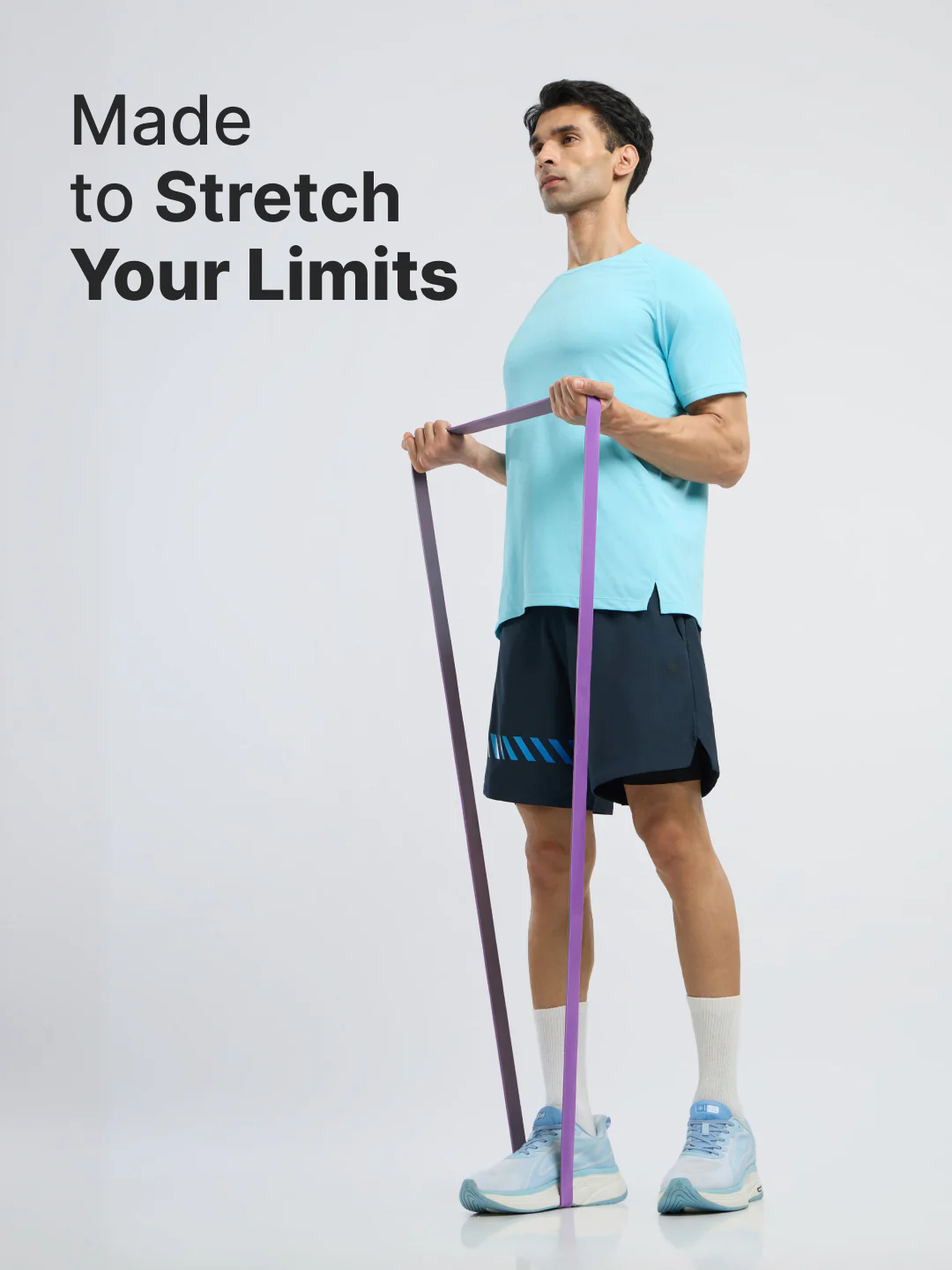 cult Resistance Band(20-45kgs Resistance) for Men & Women Purple Grey - Image 2