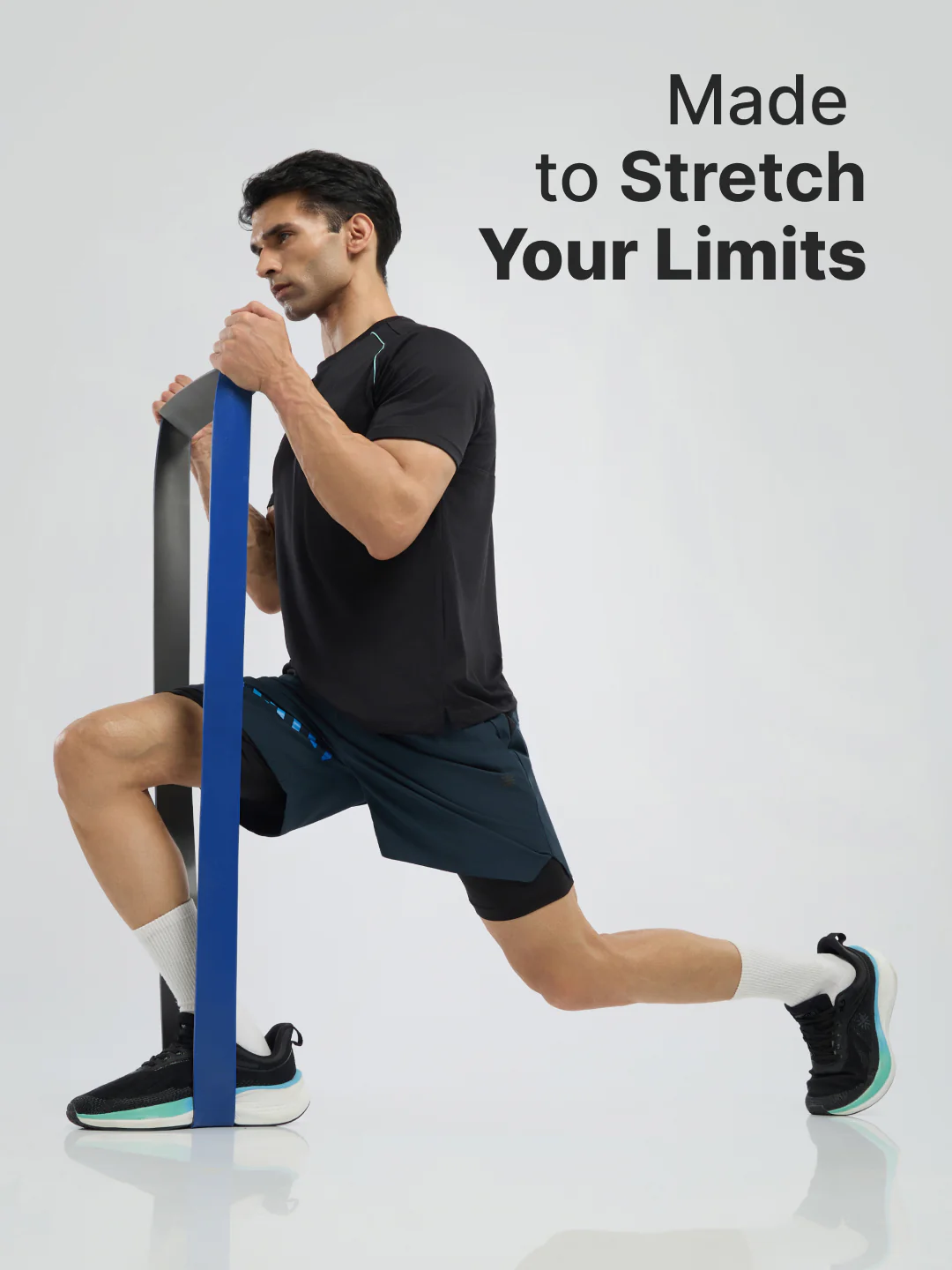 cult Resistance Band(30-80kgs Resistance) for Men & Women Blue Grey - Image 2