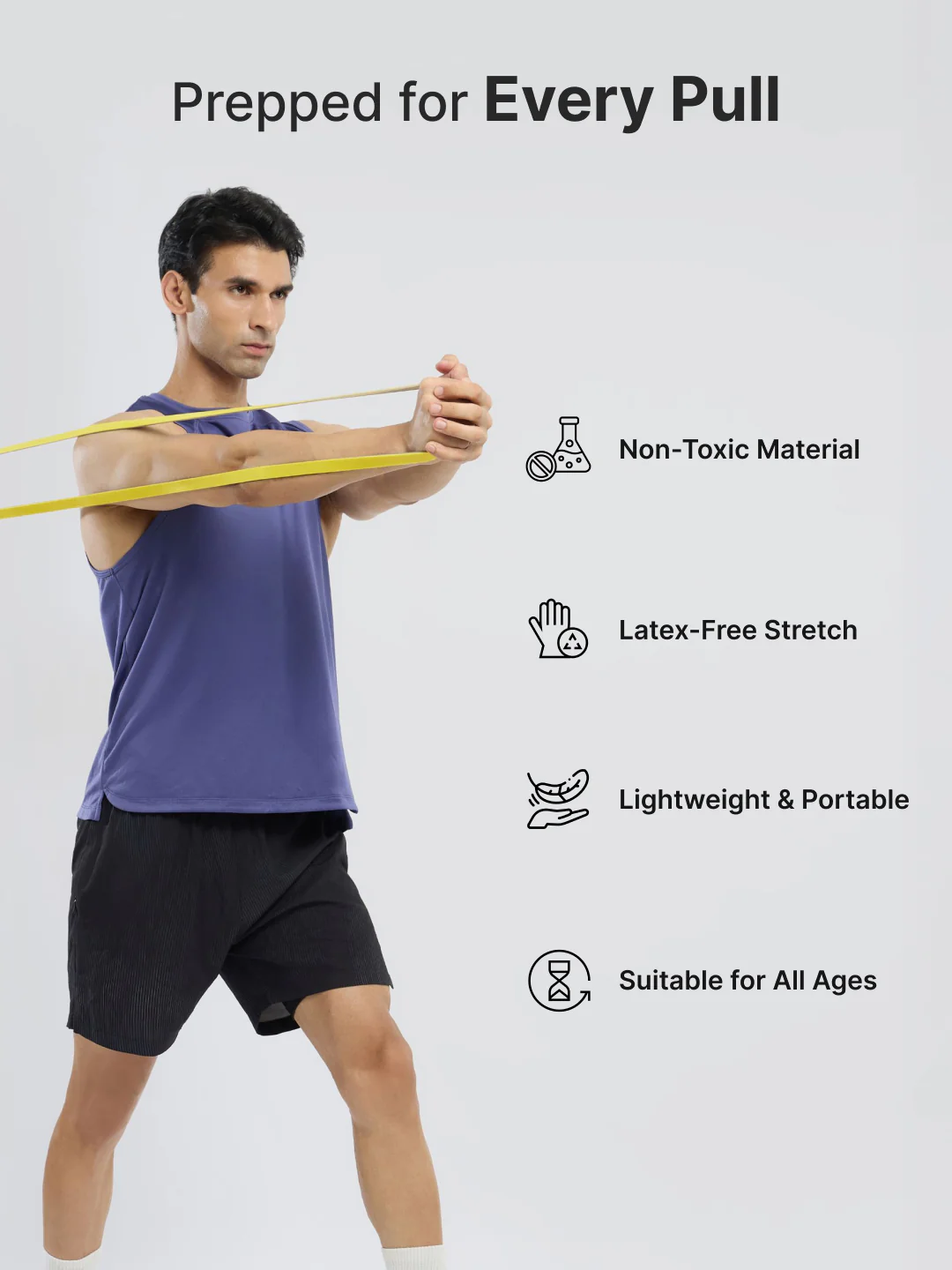 Cult Resistance Band (7- 45kgs Resistance) for Men and Women - Image 4