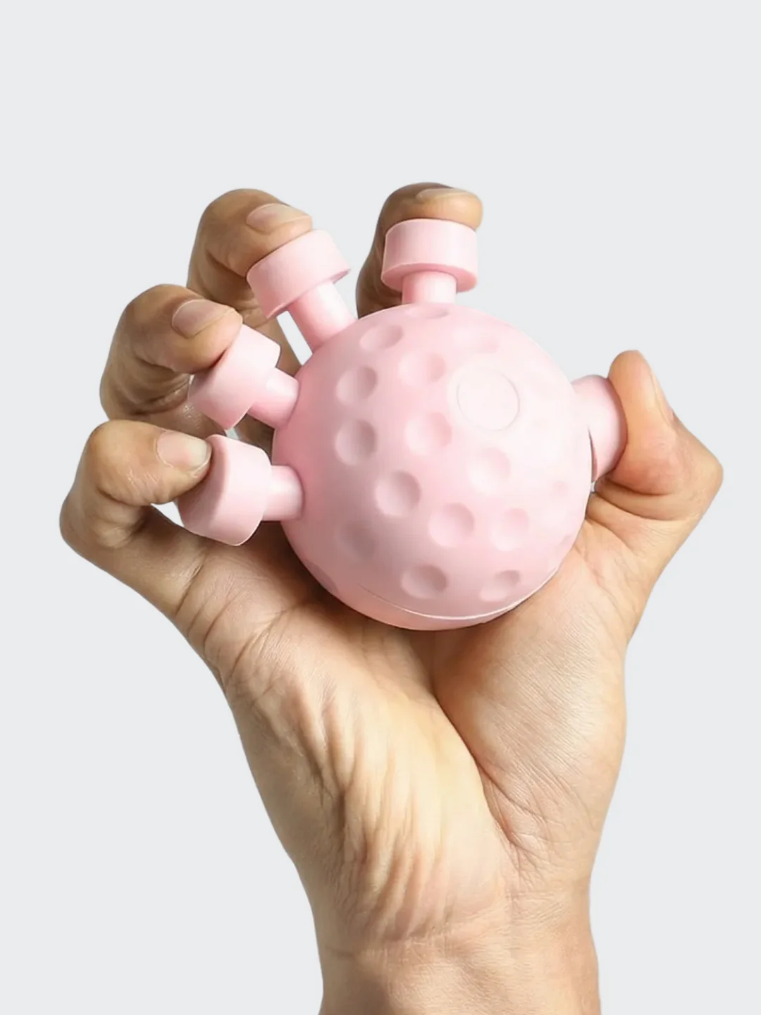 CULT Round Hand Gripper upto 30kg Resistance Portable ABS Grip Strengthener for Forearm, Wrist & Finger Training Pink