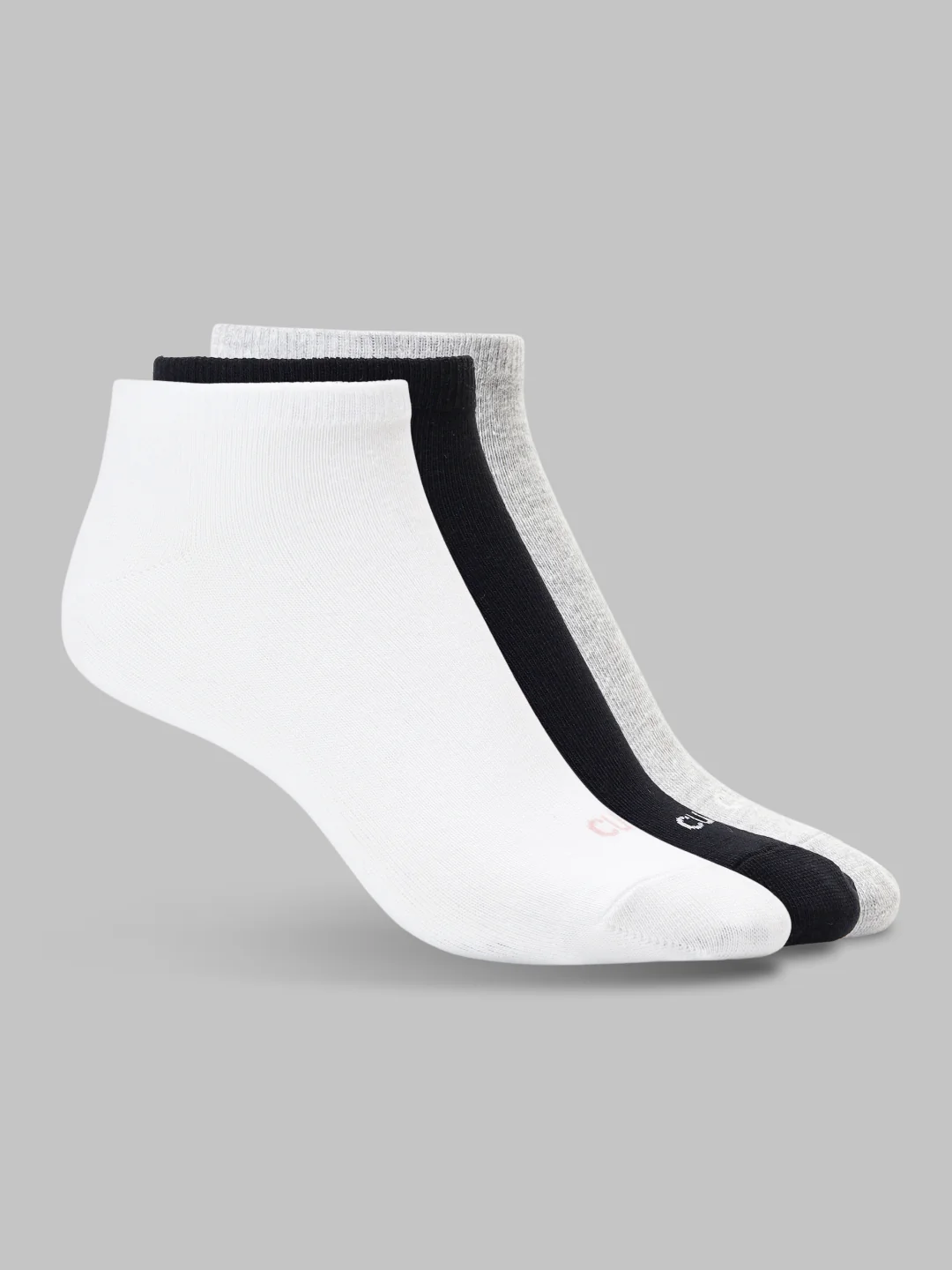 Casual Low Ankle Cotton White,Black & Grey Pack of 3 Women