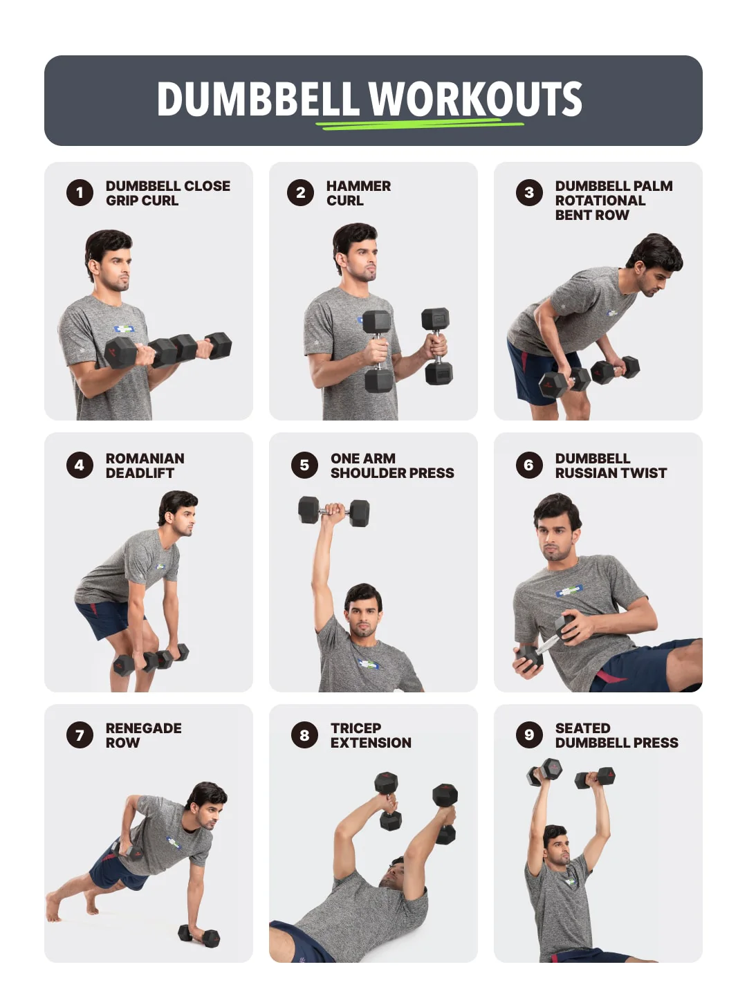 5kgx1 Hex Dumbbell | For Home Gym Exercises | Rubber coated with Chrome Handles | 1 Piece (6 months extended Warranty only on Cultsport.com) - Image 4
