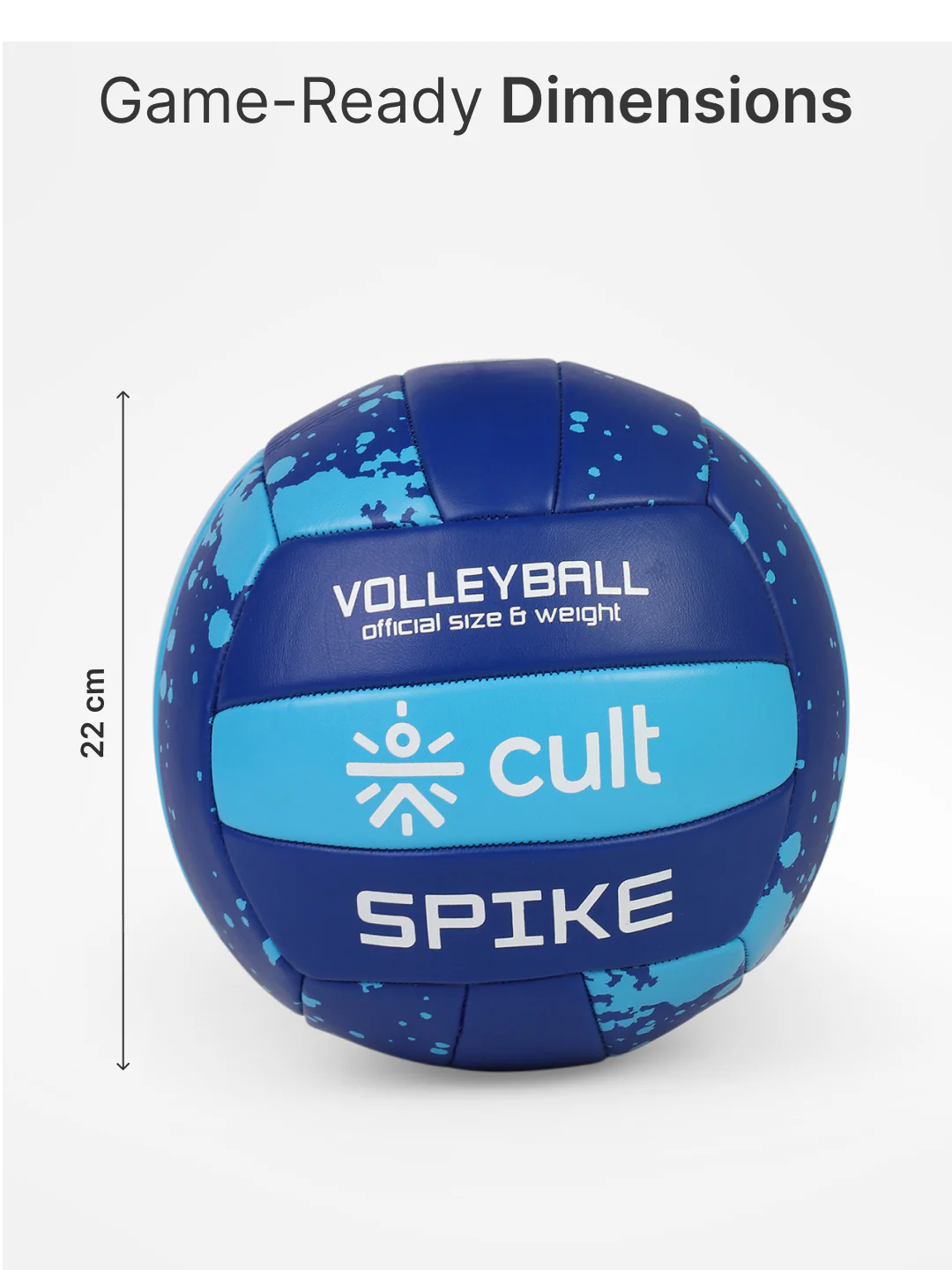 Cult Volleyball Combo Spike Blue + Ball Pump - Image 7