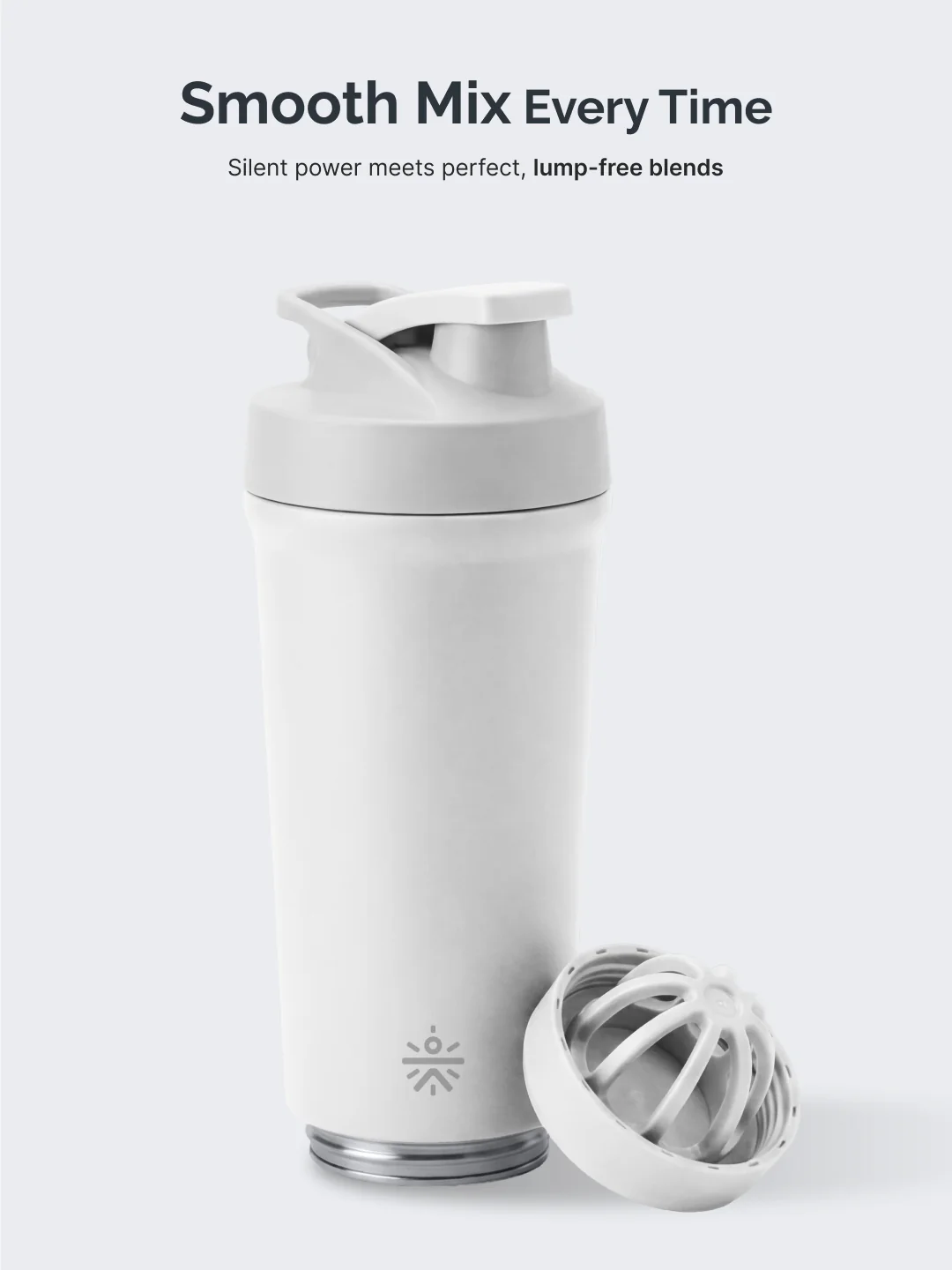 Cult White Steel Shaker Bottle 700 ml with Bottom Opener – Leakproof & Built for Performance - Image 5