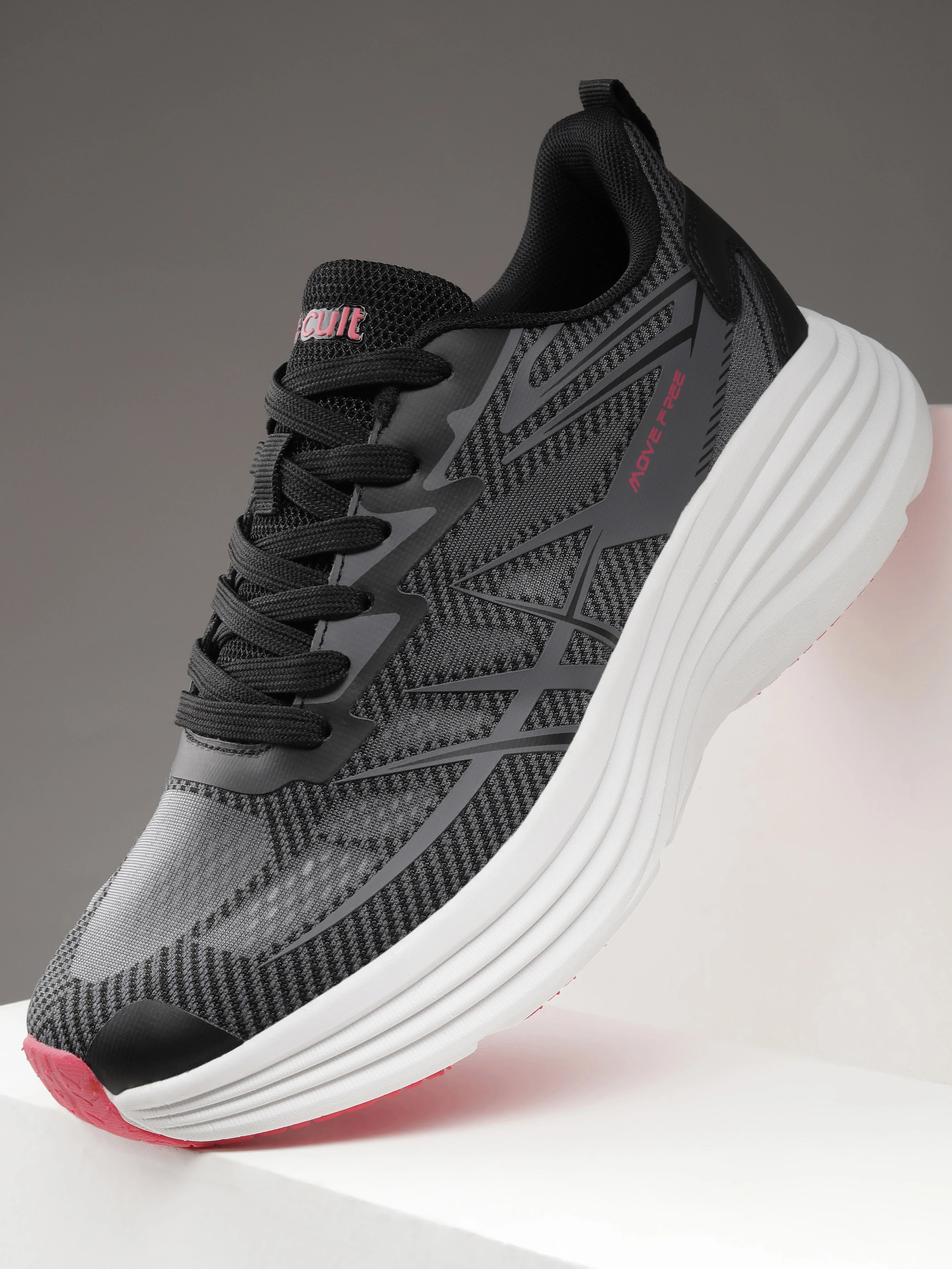 cult Women's AirStride Walking Shoes - Black
