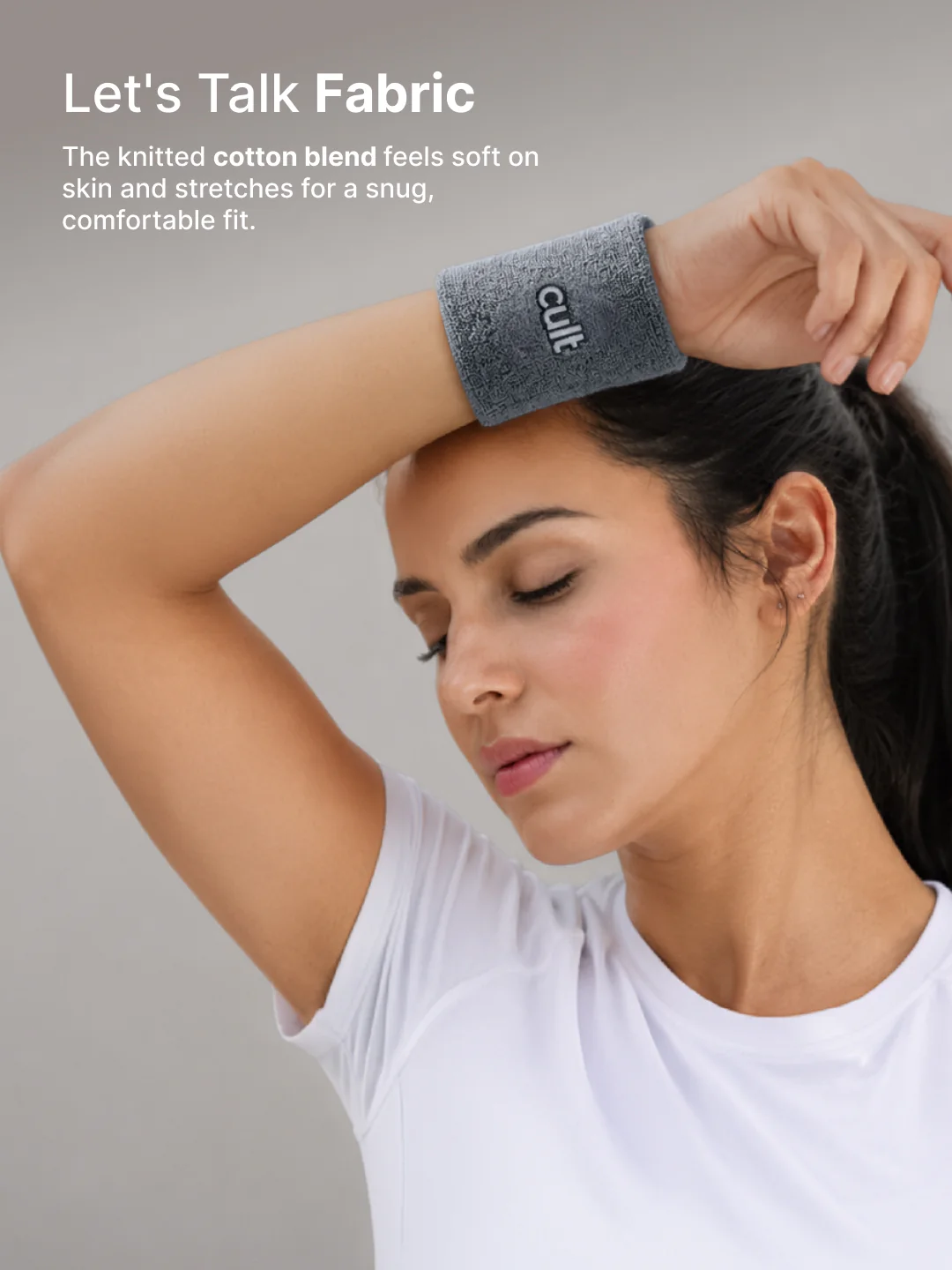 Cult Wrist Band Pack of 2 - Grey & Black - Image 4